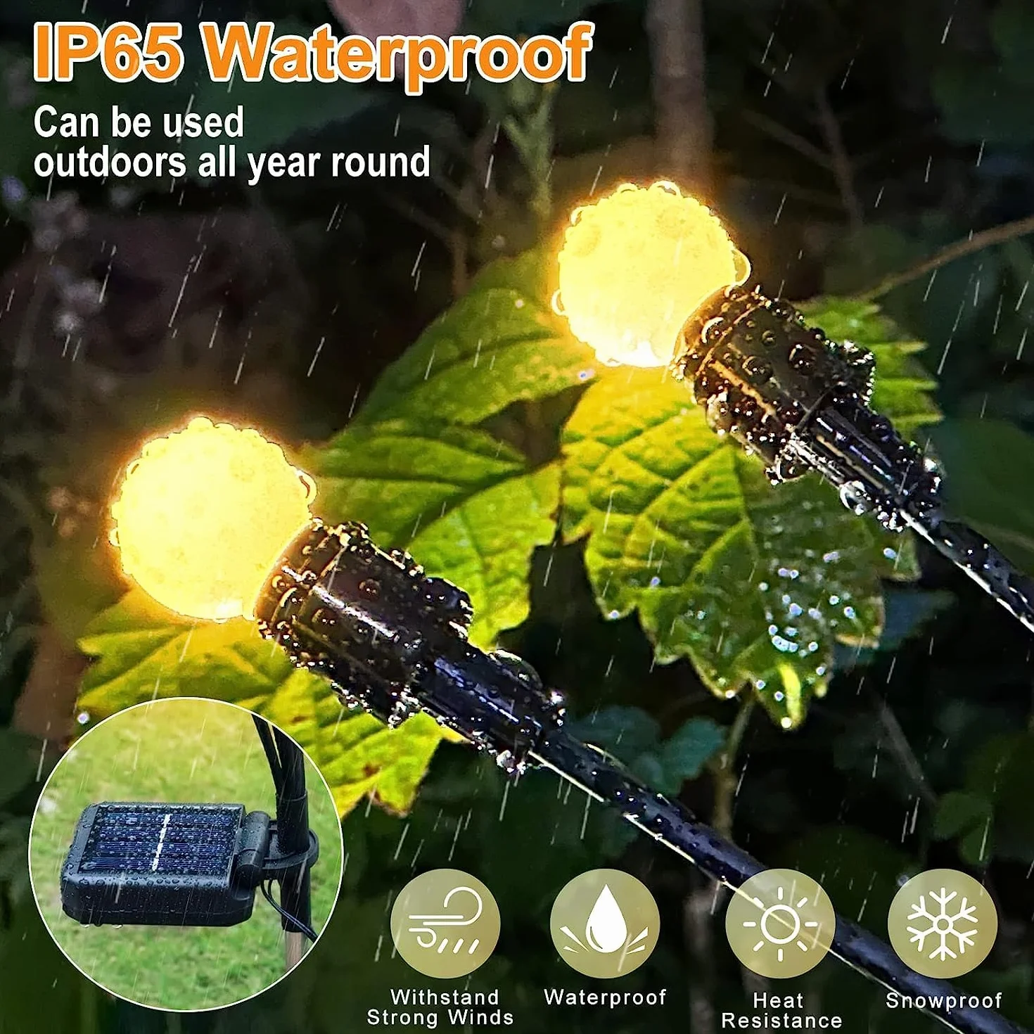 Lampy solarne LED 4 sztuki IP65 ciepła biel do ogrodu na zewnątrz