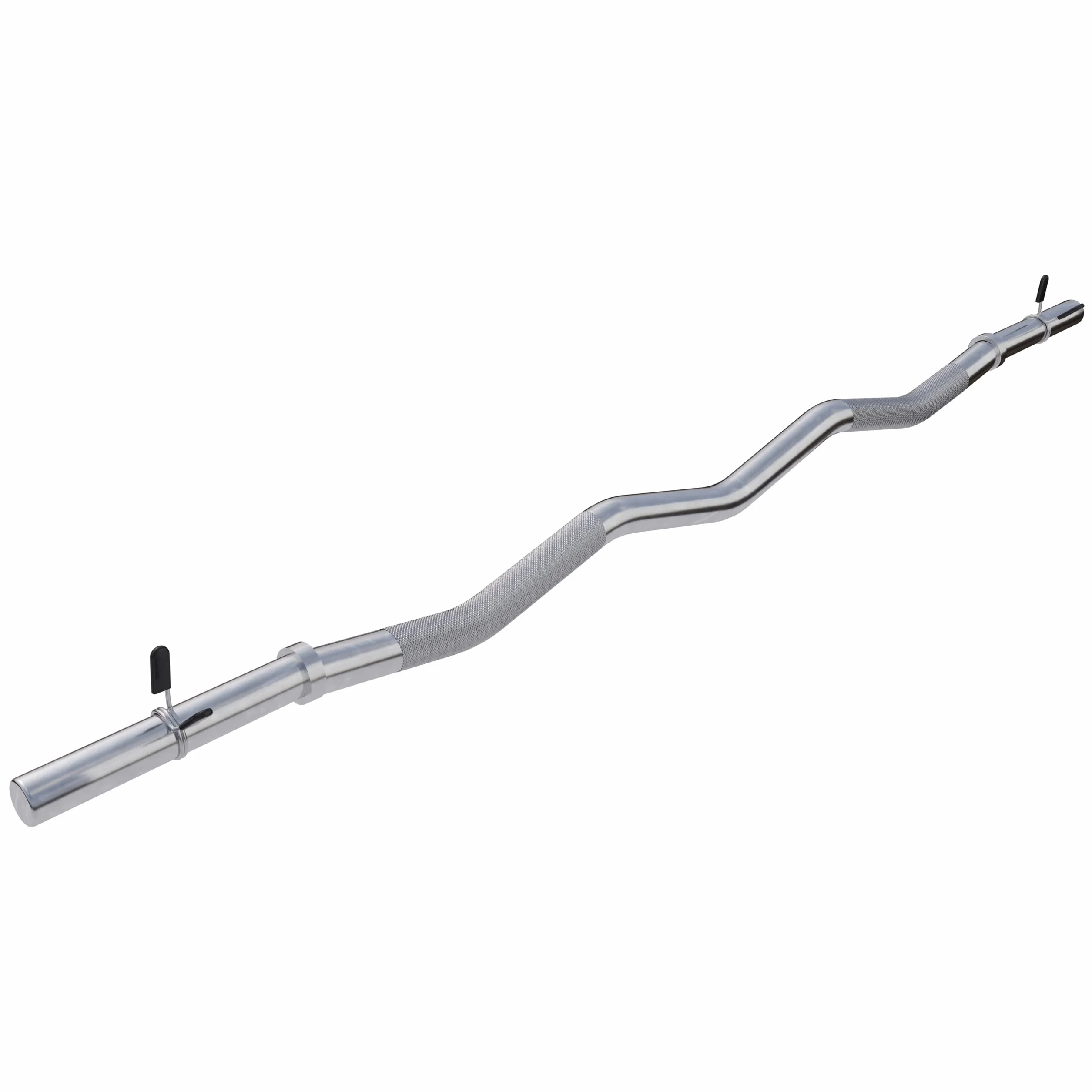 GORILLA SPORTS® Sztanga łamana SZ 120 cm 180 kg 30/31 mm chrom radełkowany antypoślizgowy
