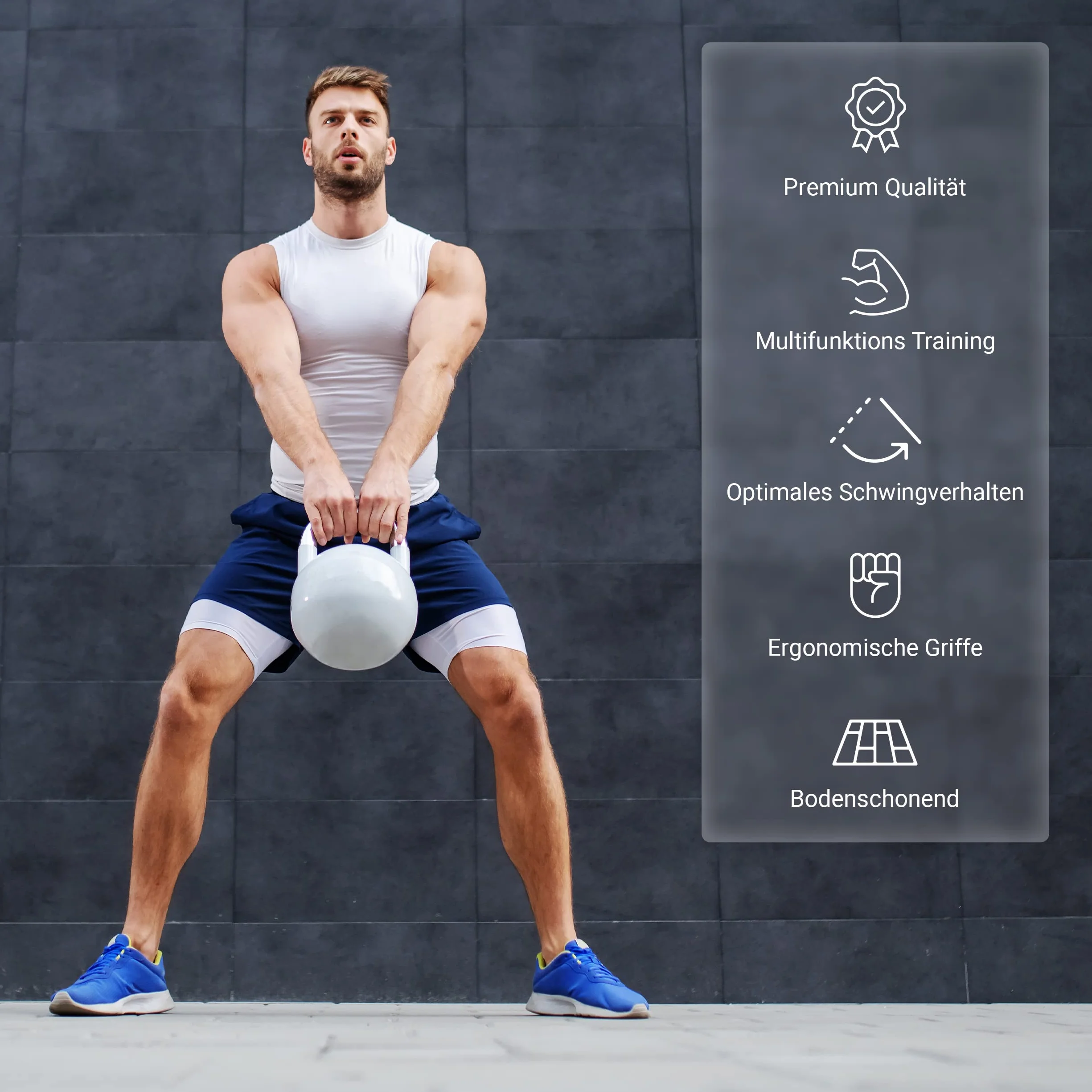 Kettlebell Competition Premium 4-36 kg wraz z plakatem z ćwiczeniami | profesjonalna jakość | hantle kulowe na zawody