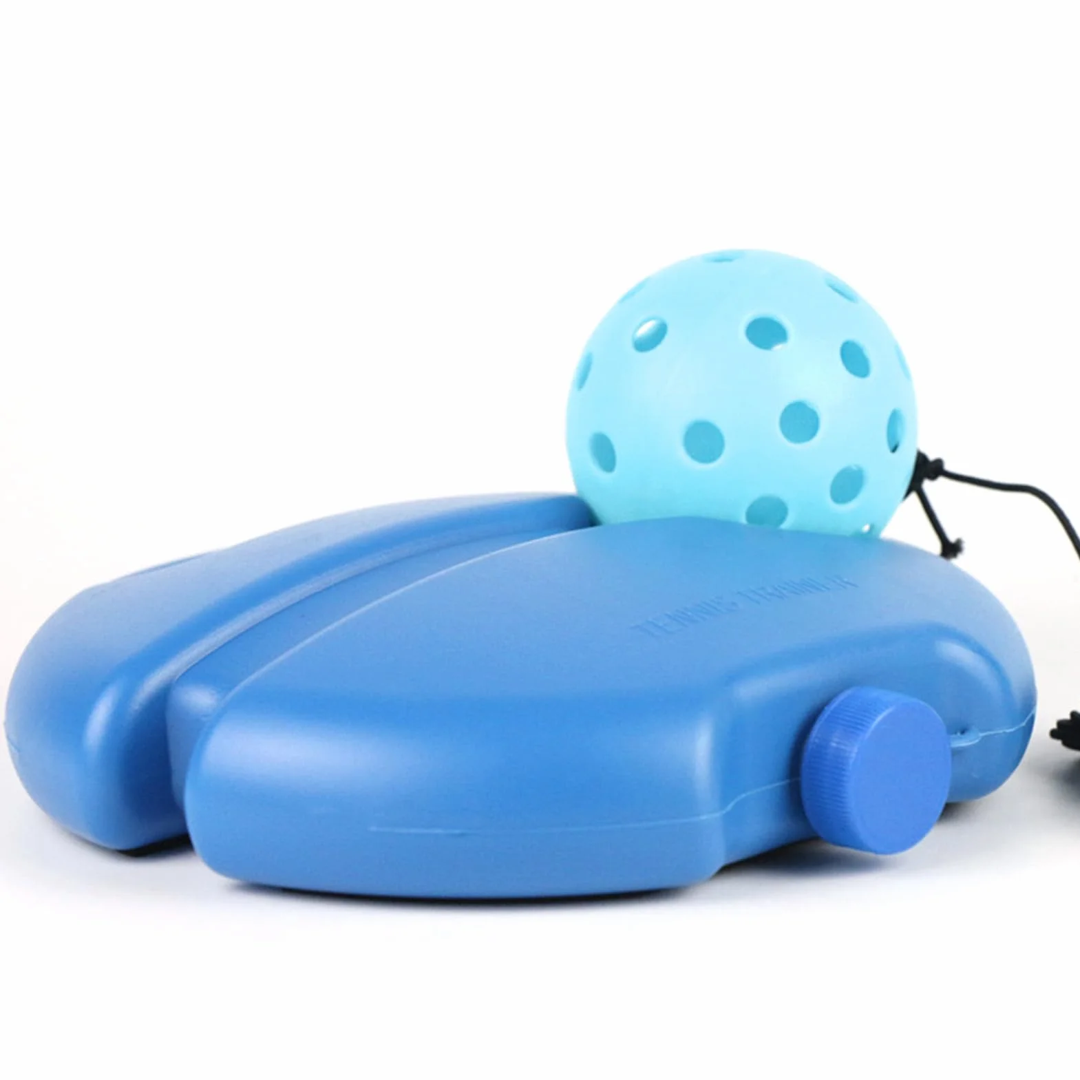 Dopasuj Buddy Pickleball Trainer Single Player Ball Launcher Red Portable Pickleball Training Aid odpowiedni dla dorosłych i dzieci, idealny do ćwiczeń samodzielnie.