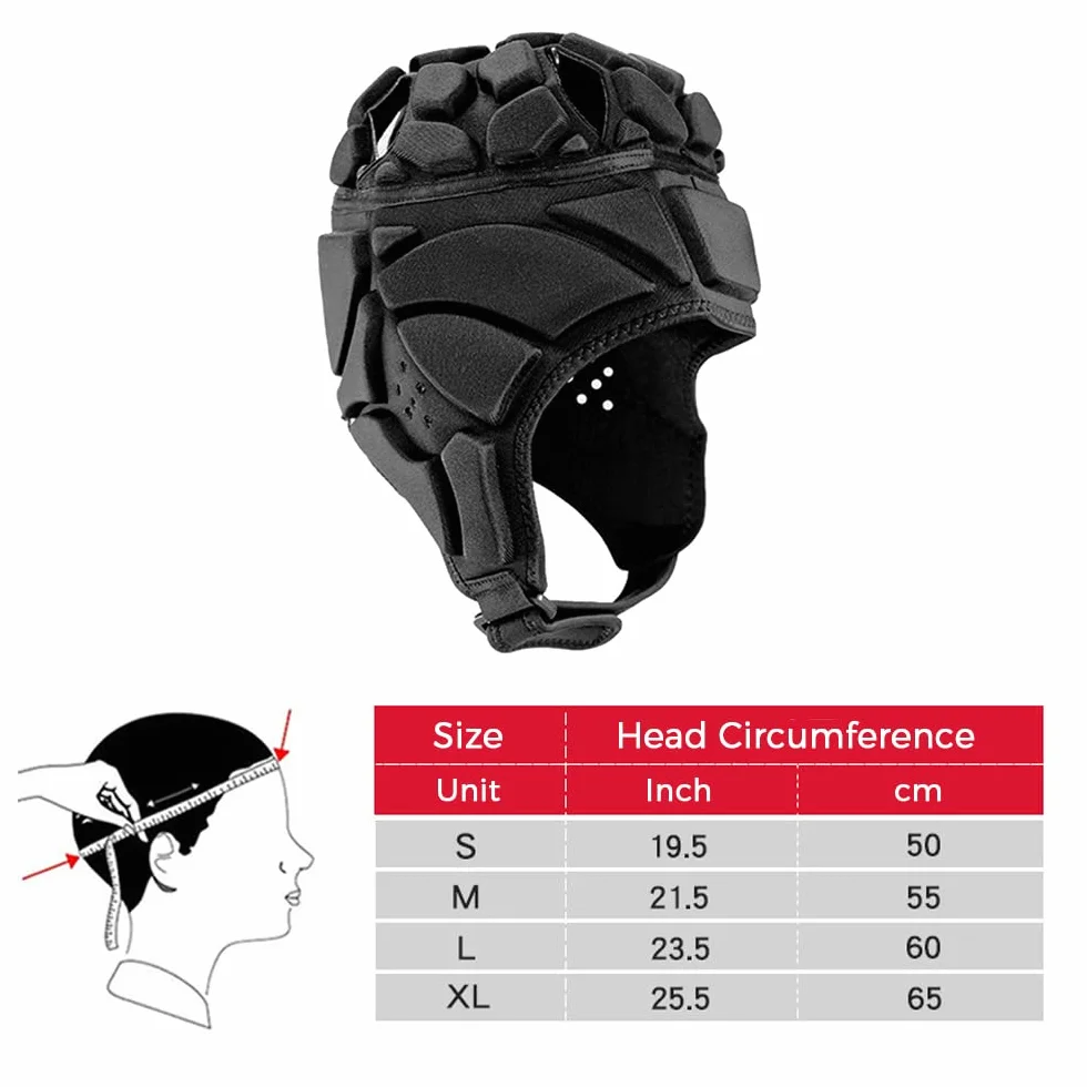 HUIOP kask bramkarski miękki bramkarz, piłka nożna, bramkarz, kask czapka, kask dla dzieci, młodzieży dorosłych, kask futbolu amerykańskiego