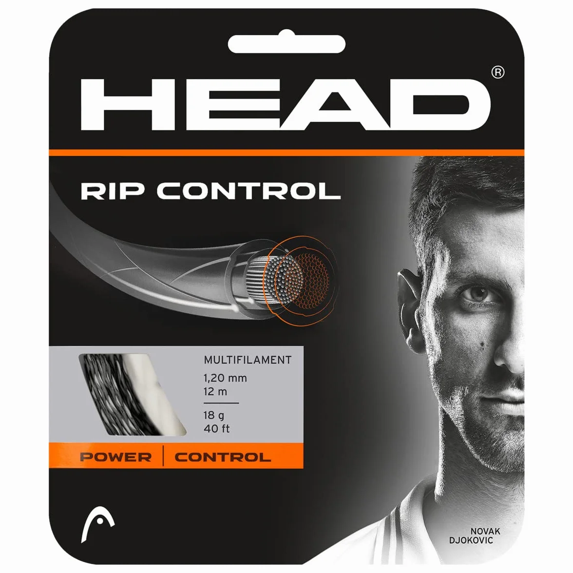 HEAD Zestaw Rip Control 05/06 lina do rakiet wielokolorowych rozmiar 16 Unisex