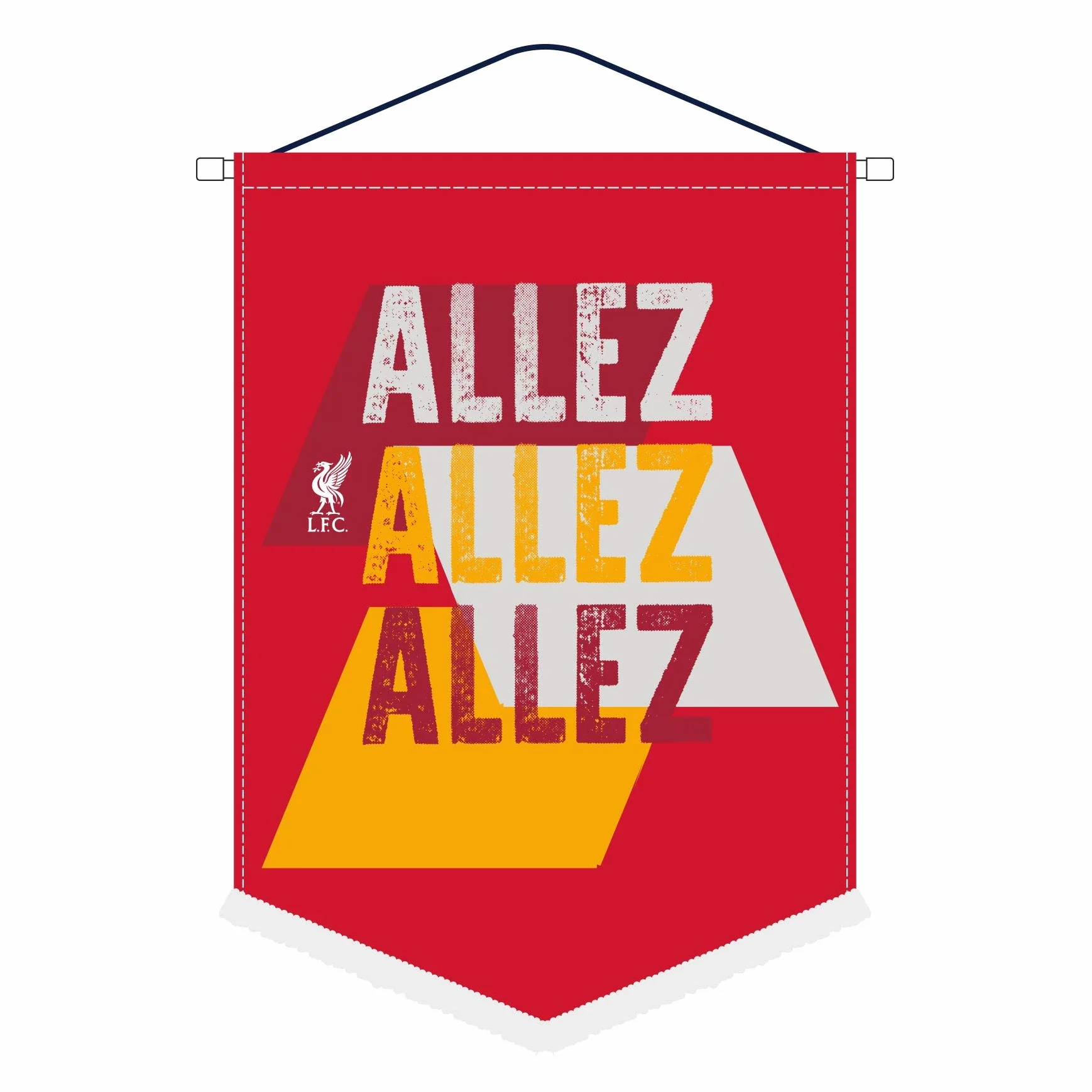 Liverpool FC Red Football Allez Allez Pennant LFC oficjalny