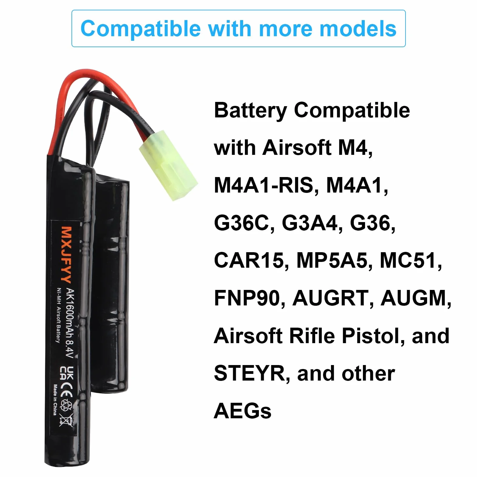 2 sztuki baterii Airsoft 8,4 V-1600 mAh