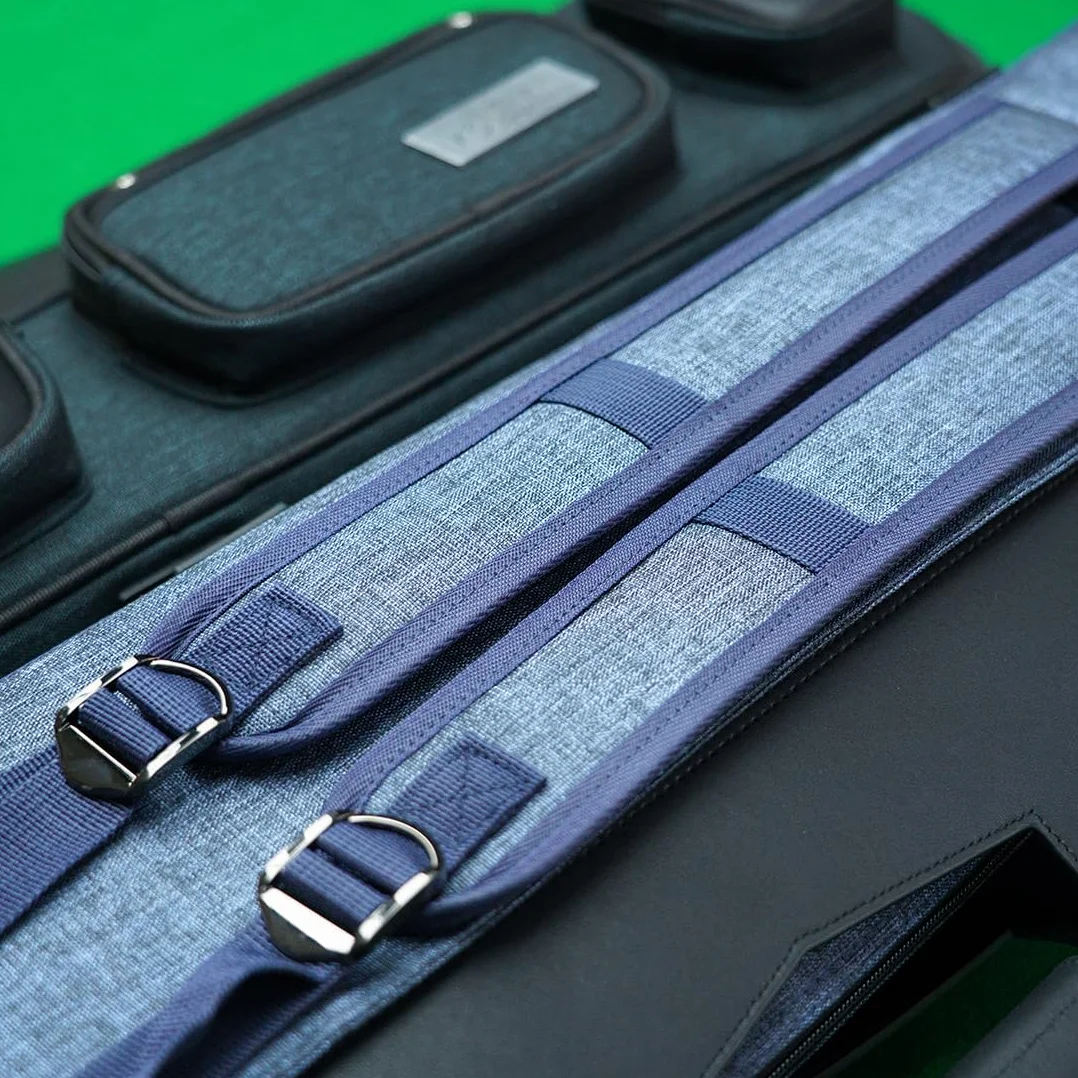 KONLLEN Etui na kije basenowe Oxford 3 x 4 na kij basenowy mieści 3 wypustki i 4 wałki na bilard, duża pojemność, futerały do przenoszenia z wieloma kieszeniami, akcesoria do kija basenowego