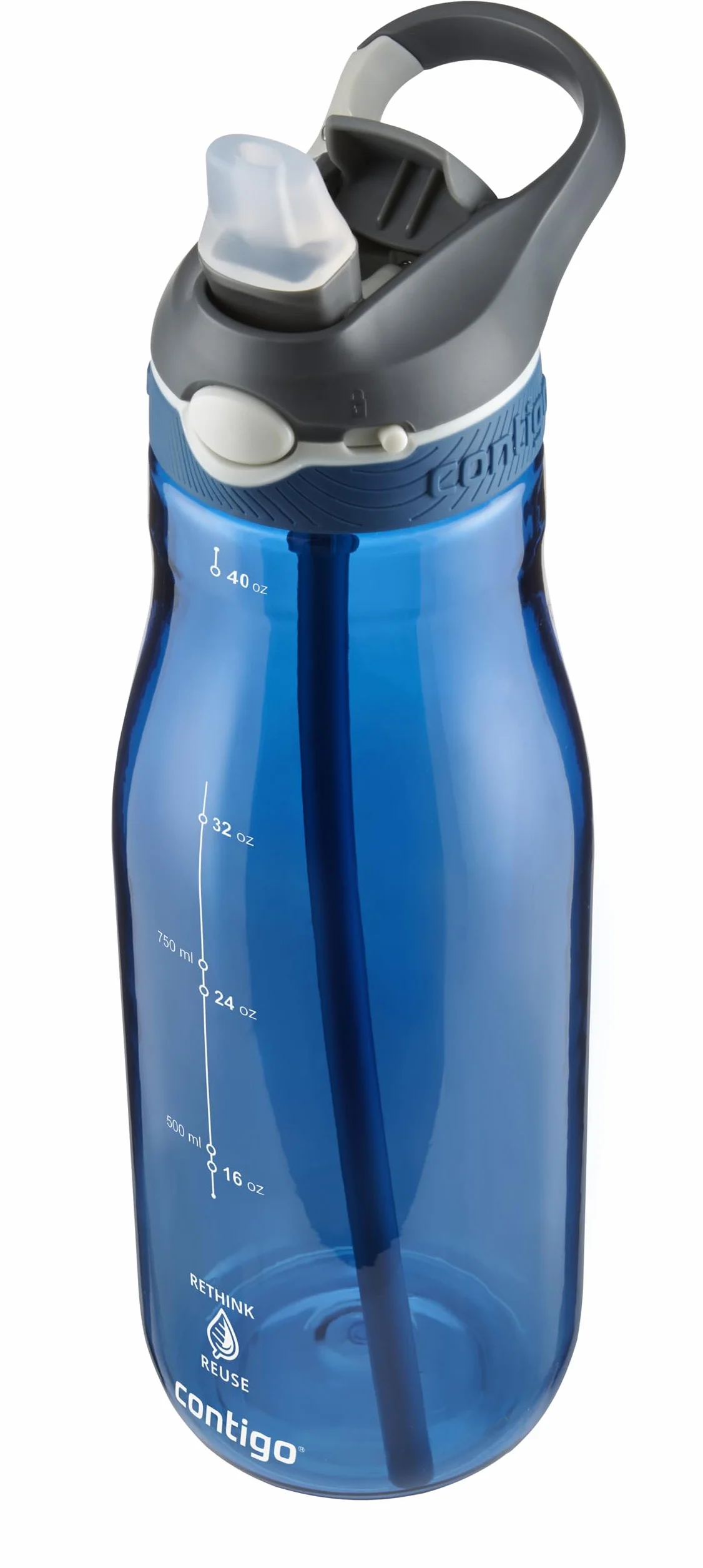 Contigo Cortland Autoseal Butelka na wodę, duża, 1200 ml, bez BPA, butelka sportowa, szczelna butelka na napoje, idealna do szkoły, na siłownię, rower, do biegania, wędrówek