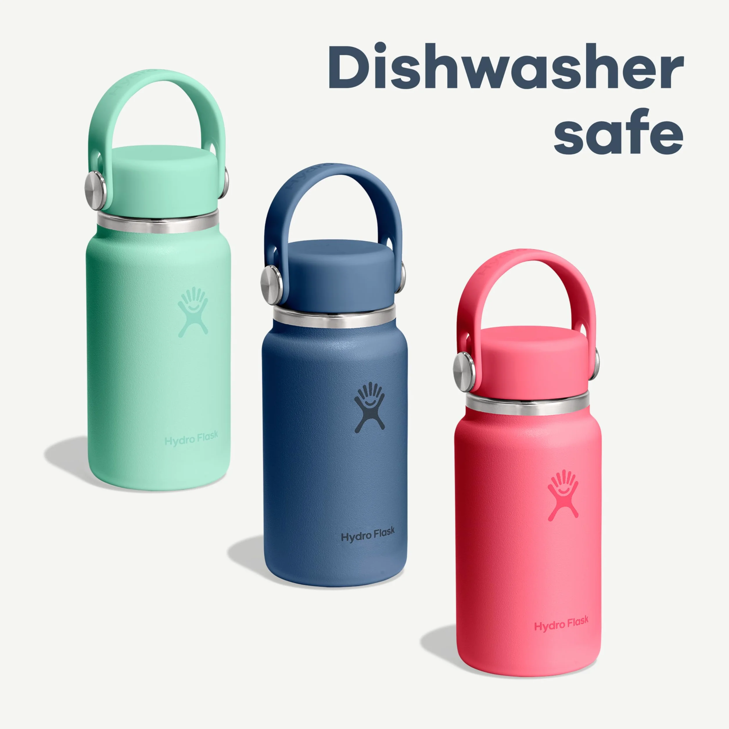 Hydro Flask Micro Hydro 200 ml – szczelna, izolowana mini butelka z paskiem na klips – zimna i ciepła do 7 godzin – kompaktowa i trwała – syrenka zielona