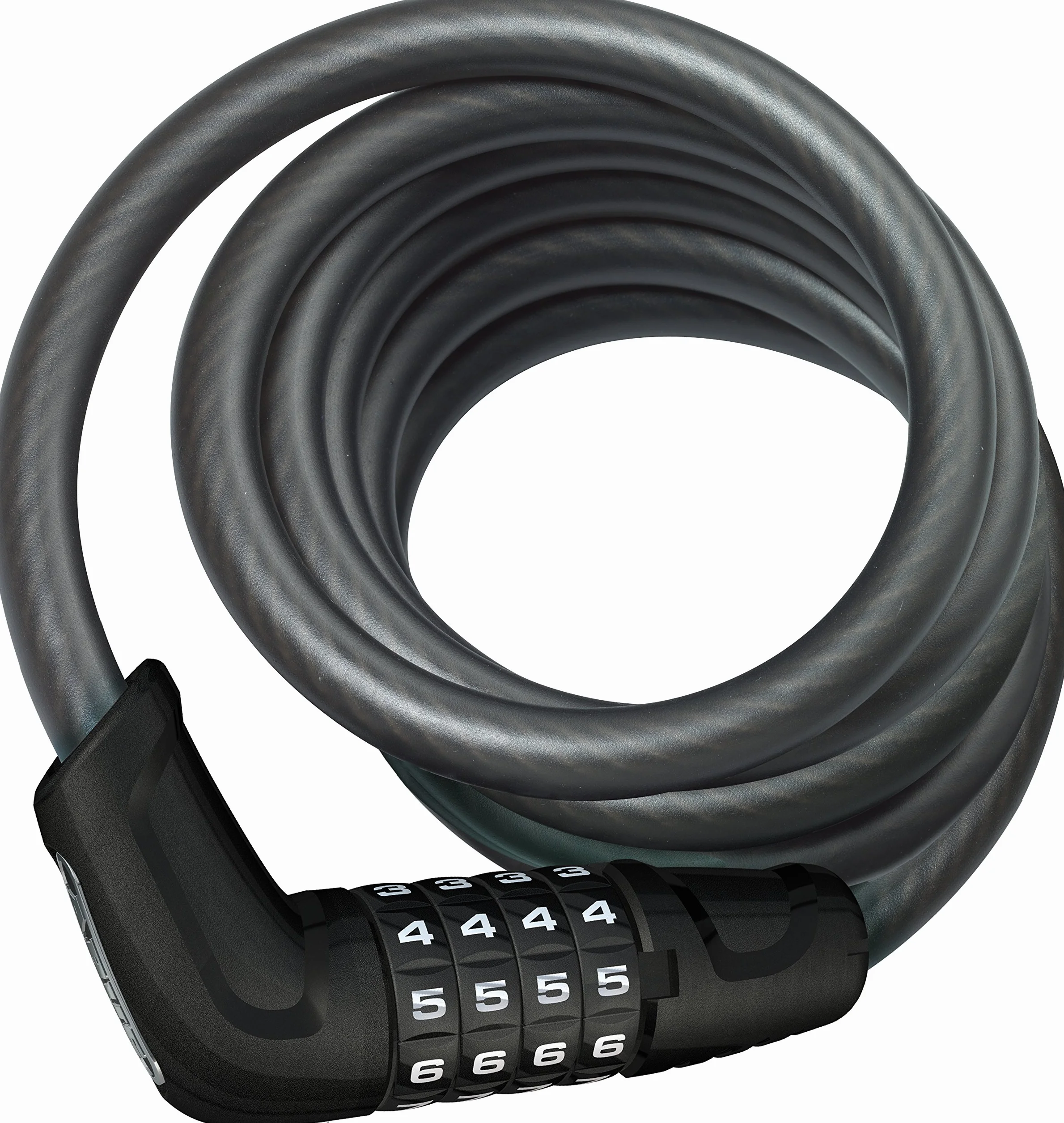 Spiralny zamek kablowy ABUS Tresor 6512C - zamek szyfrowy wykonany z elastycznego kabla spiralnego o grubości 12 mm - poziom bezpieczeństwa ABUS 4-180 cm