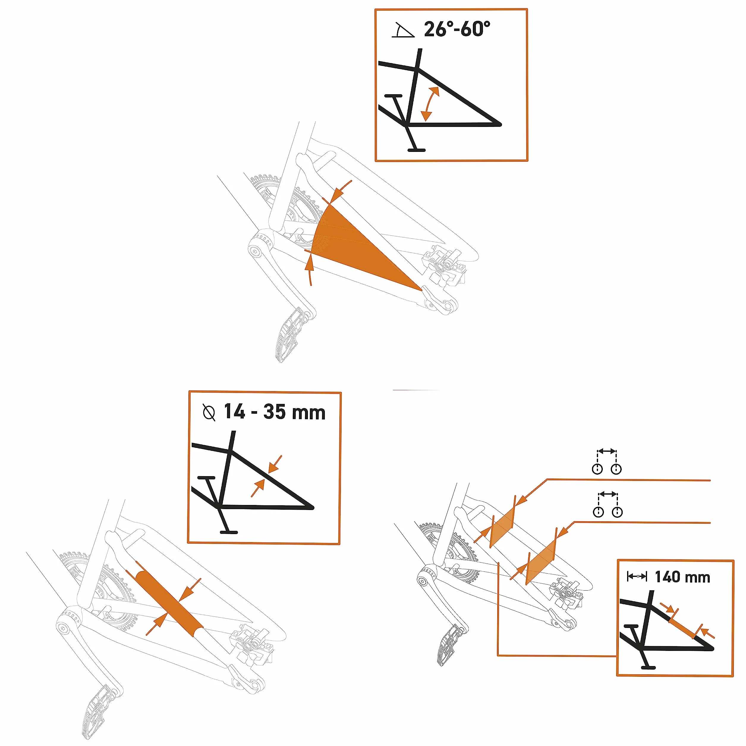 SKS GERMANY INFINITY Universal MIK bagażnik (akcesoria rowerowe do doposażenia prawie każdego roweru, mechanizm regulacji i system szybkiego mocowania, aluminium, z systemem zatrzaskowym MIK), czarny