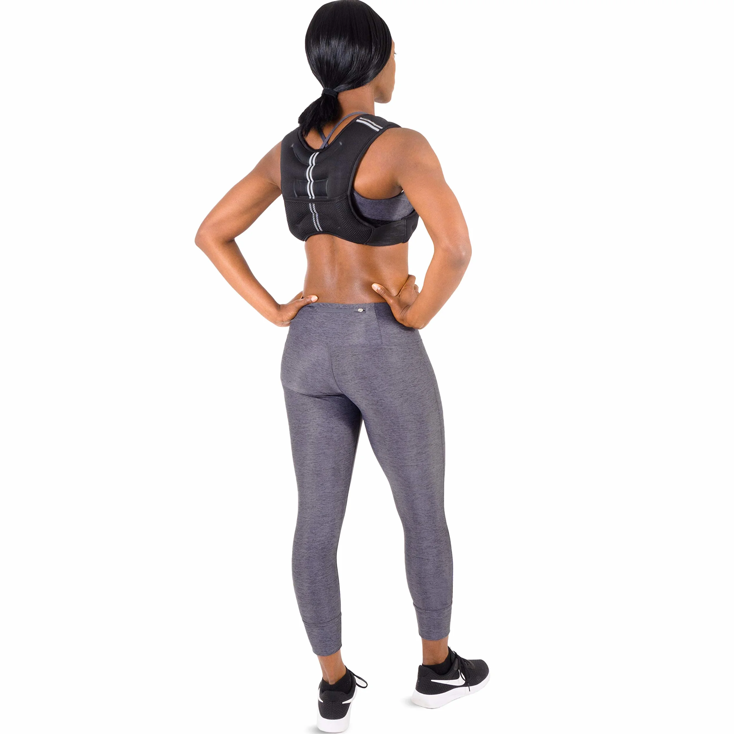 ProsourceFit Kamizelka treningowa obciążeniowa, 9 kg, czarna