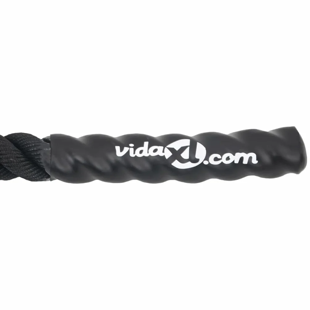 vidaXL Lina bojowa czarna 6 m 4,5 kg poliester