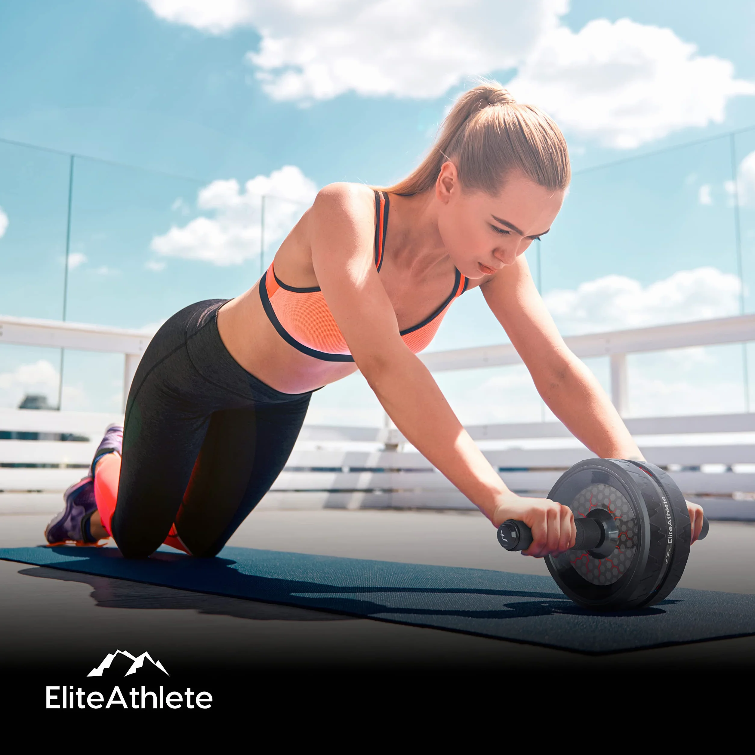 EliteAthlete AB Roller Trenażer mięśni brzucha z matą