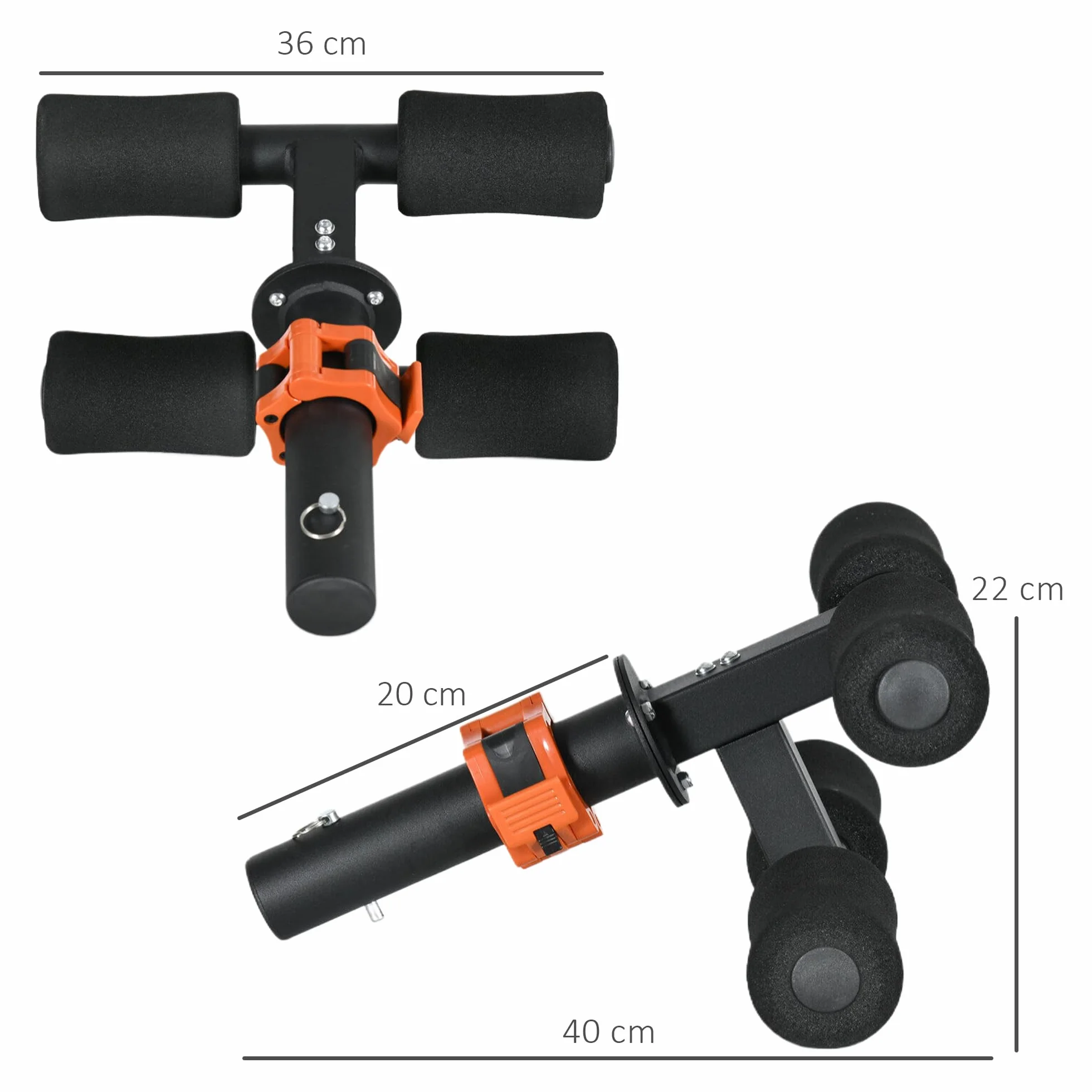 SPORTNOW Tib Bar Tibialis Trainer Maszyna do podnoszenia łydek, pasuje do talerzy obciążających 5 cm