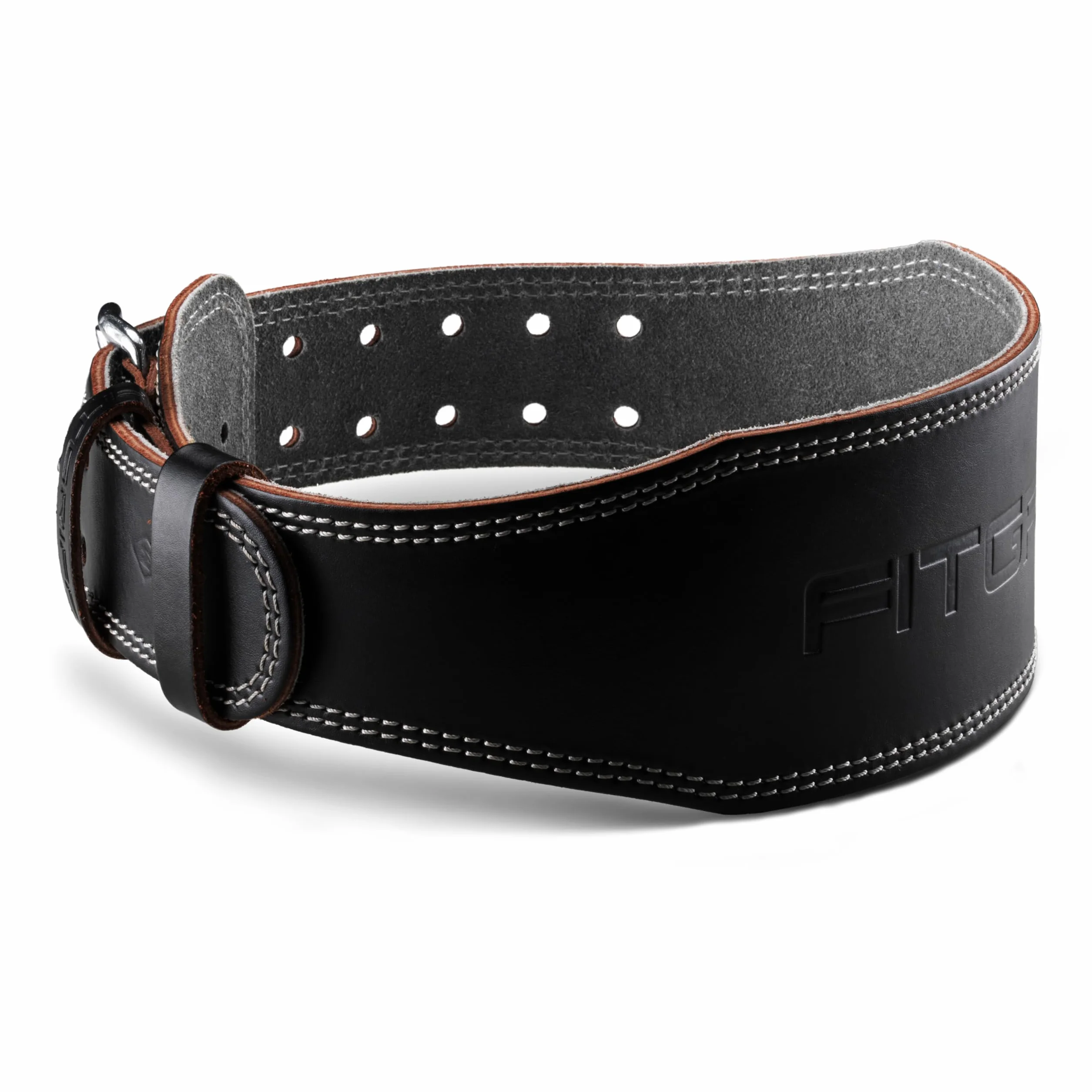 Fitgriff® Klasyczny pasek do podnoszenia ciężarów – 100% skóra – dla kobiet i mężczyzn – pasek do kulturystyki, treningu siłowego, podnoszenia ciężarów – klasyczny skórzany pasek do podnoszenia