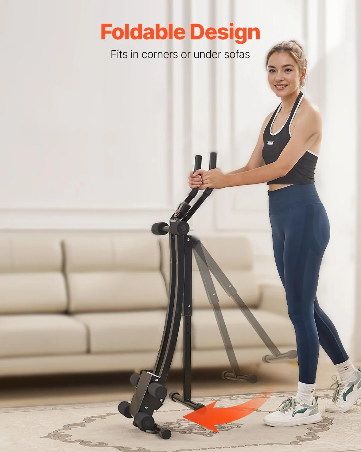 VEVOR Urządzenie do treningu mięśni brzucha, urządzenie do treningu mięśni brzucha, maszyna AB, do studia fitness, 200 kg, trener mięśni brzucha, trening siłowy, składany, regulowany sprzęt fitness,