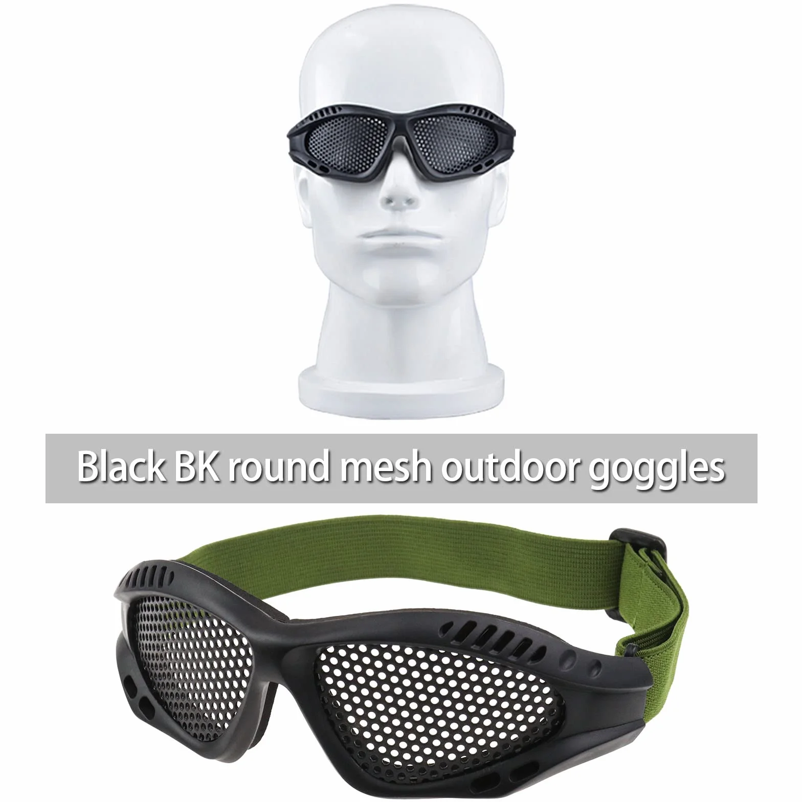 Create idea Strzelanie taktyczne gogle do airsoftu myśliwskiego piasek metalowa siatka ochrona oczu okulary
