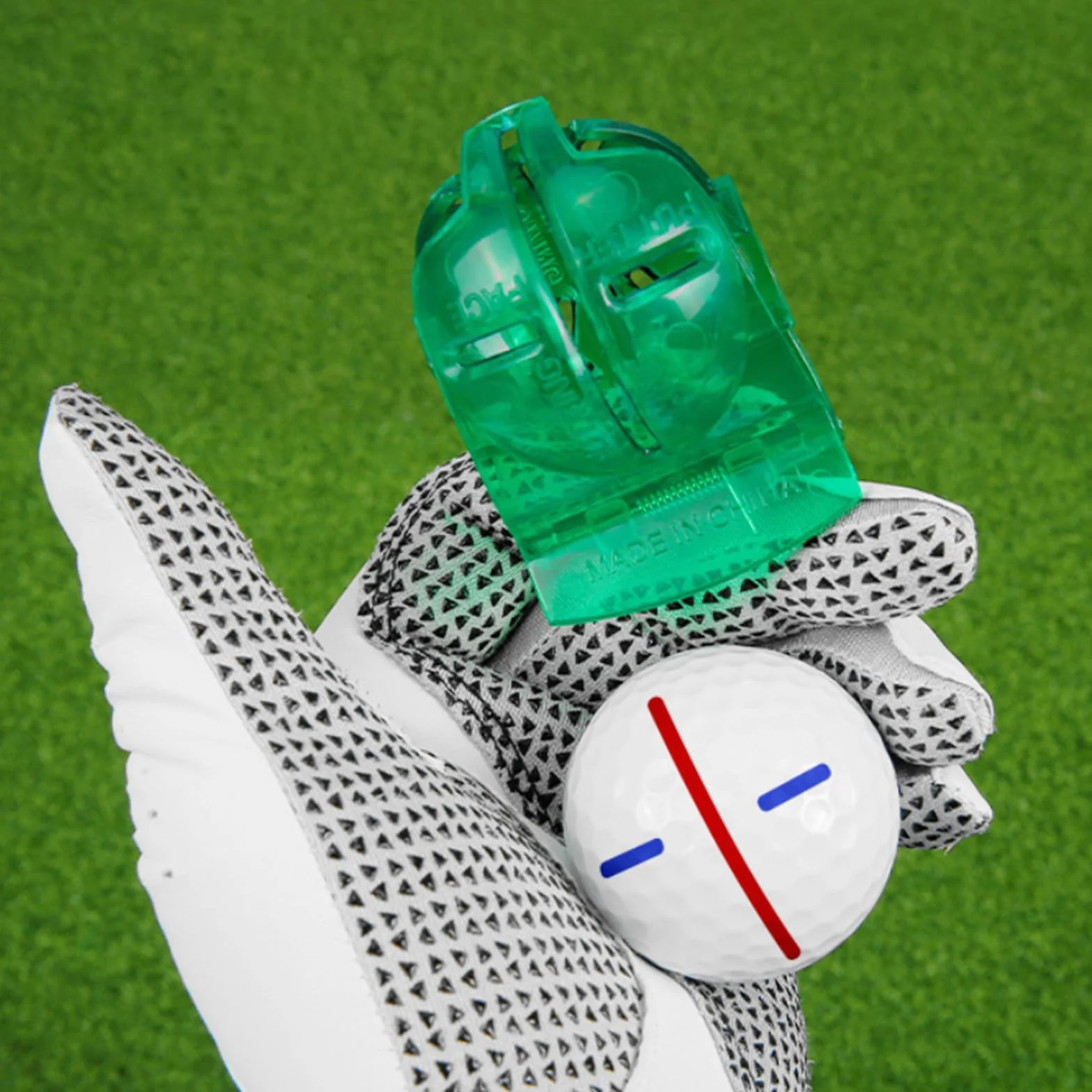 Zestaw markerów do piłek golfowych z narzędziem do ustawiania