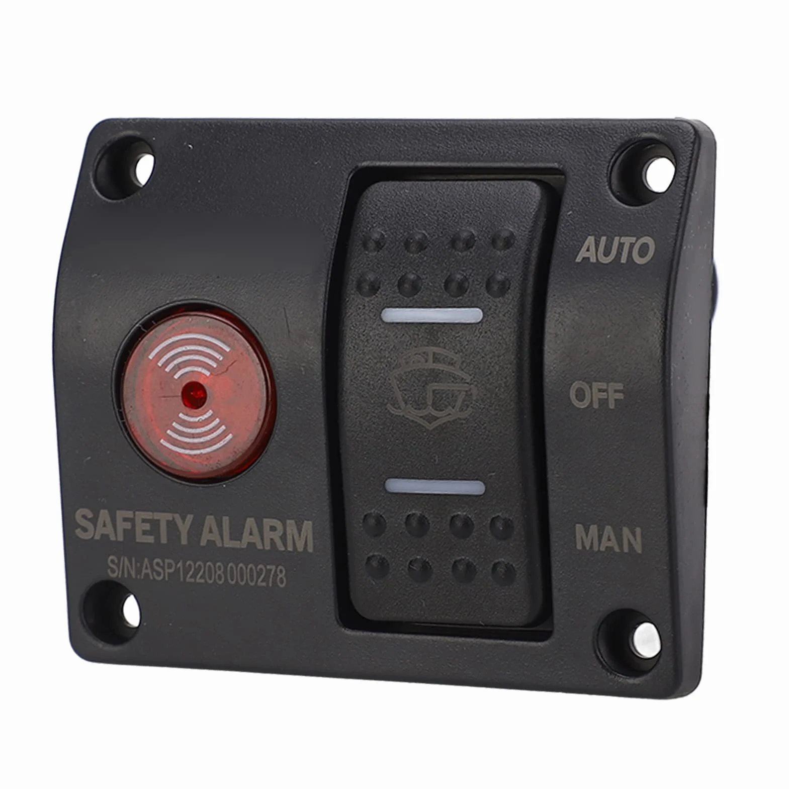 3 Way Warunek Przełącznika Pompy Zęzowej Man Off Auto Włącznik Pompy Zęzowej z światłem LED dla Statków i Jachtów DC24V 3 Way Dilge Pomp Pump Pone (DC12V)
