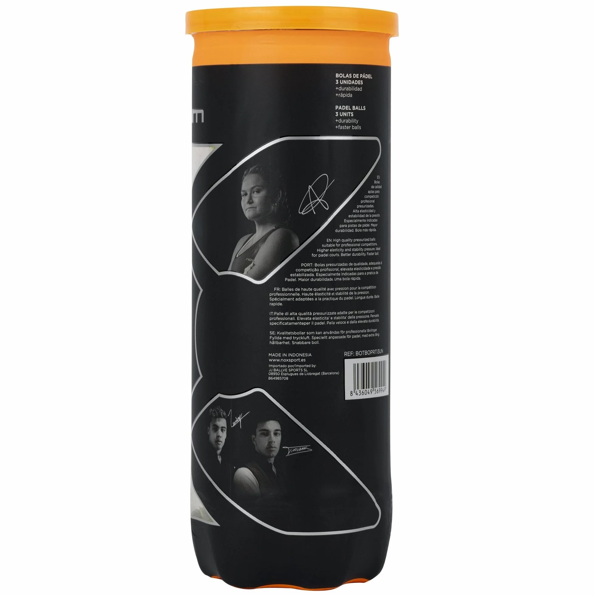 NOX 3 piłki do padla Pro Titanium
