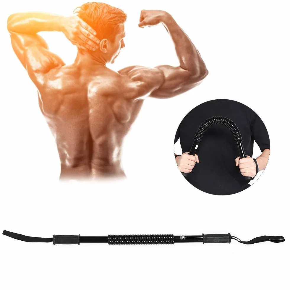 Power Twister Bar 20-60 kg sprężynowy ekspander ramienia ekspander trener do ćwiczenia mięśni ramion