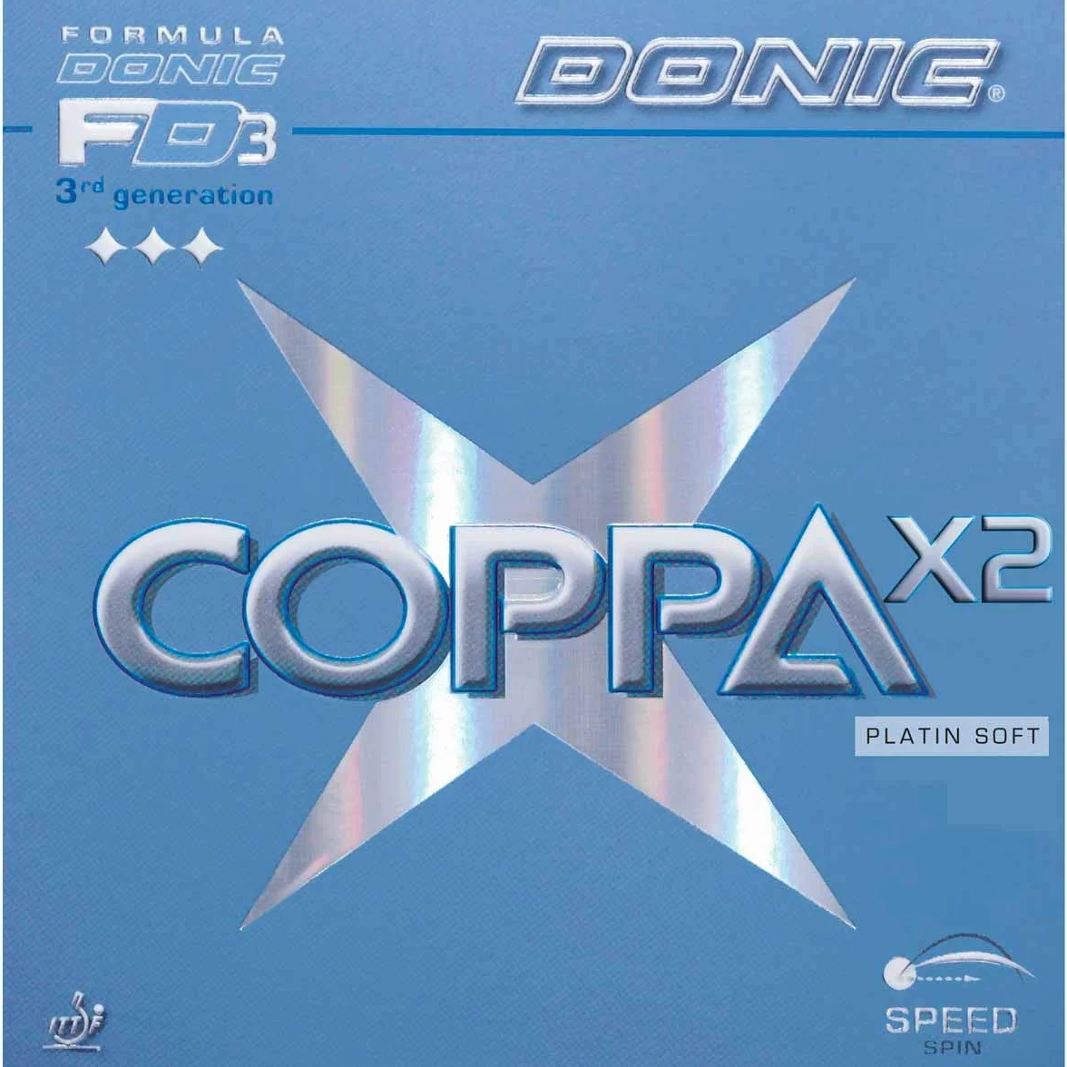 DONIC Okładzina Coppa X2 platyna miękka czerwona 2,0 mm