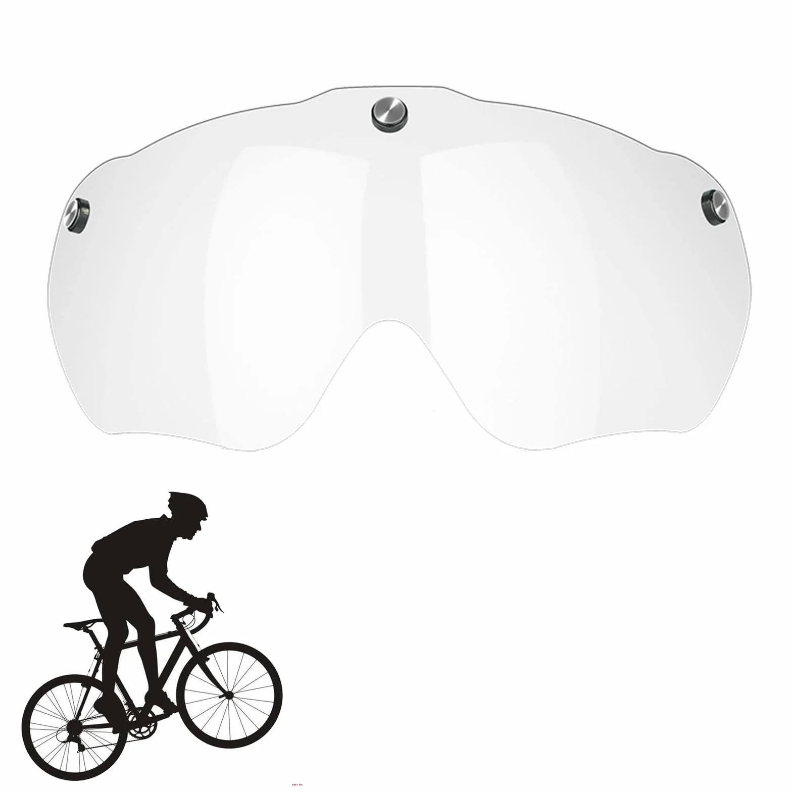 Magnetyczne gogle do kasku rowerowego - zdejmowany przezroczysty wizjer z ochroną przeciwsłoneczną - Unisex do jazdy na rowerze