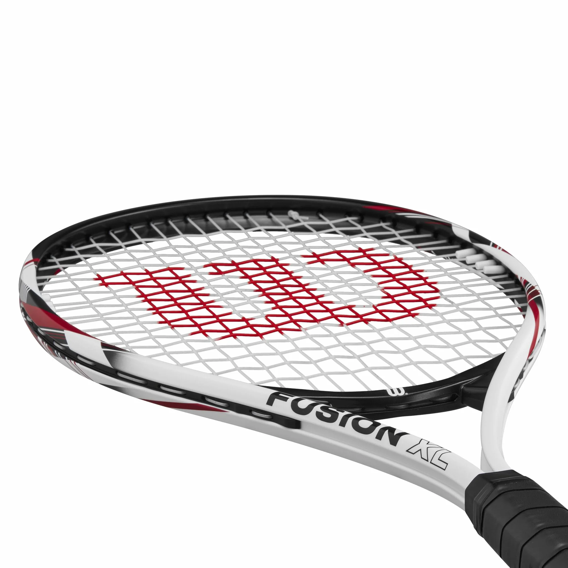 Wilson Fusion XL rakieta tenisowa, aluminiowa, waga czołowa (ciężka przyczepność), 291 g, długość 69,9 cm, czerwona