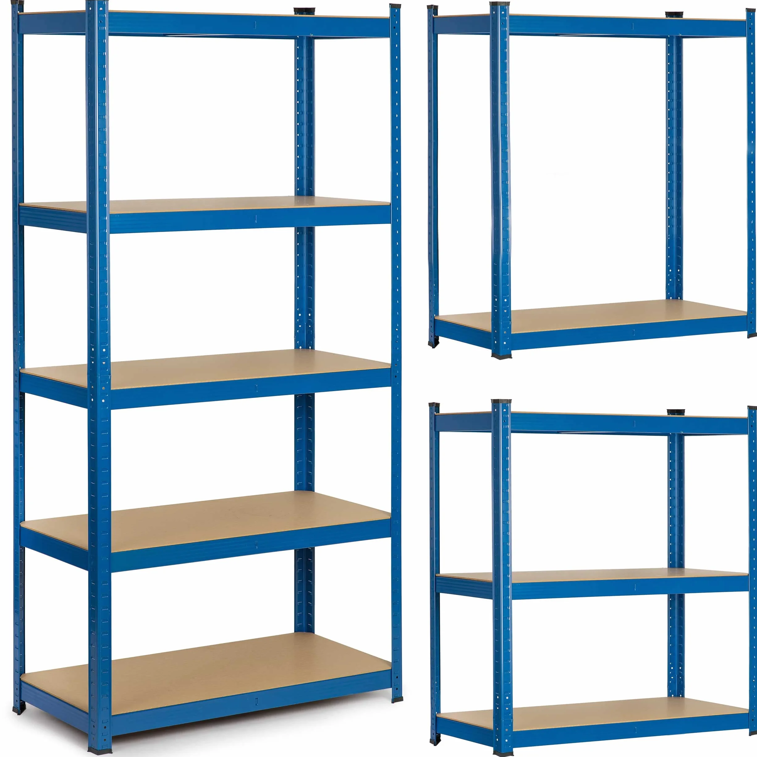 Regał magazynowy metalowy Humberg 180 x 90 x 40 cm 875 kg 2w1