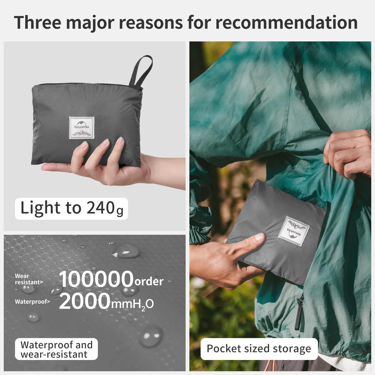 Naturehike Ultralekki Plecak Turystyczny Wodoodporny Plecak z Tkaniny Nylonowej 30D Turystyka 18L/22L/25L/30L Torba na Piesze Wędrówki, Kemping Lub do Zabrania w Podróż