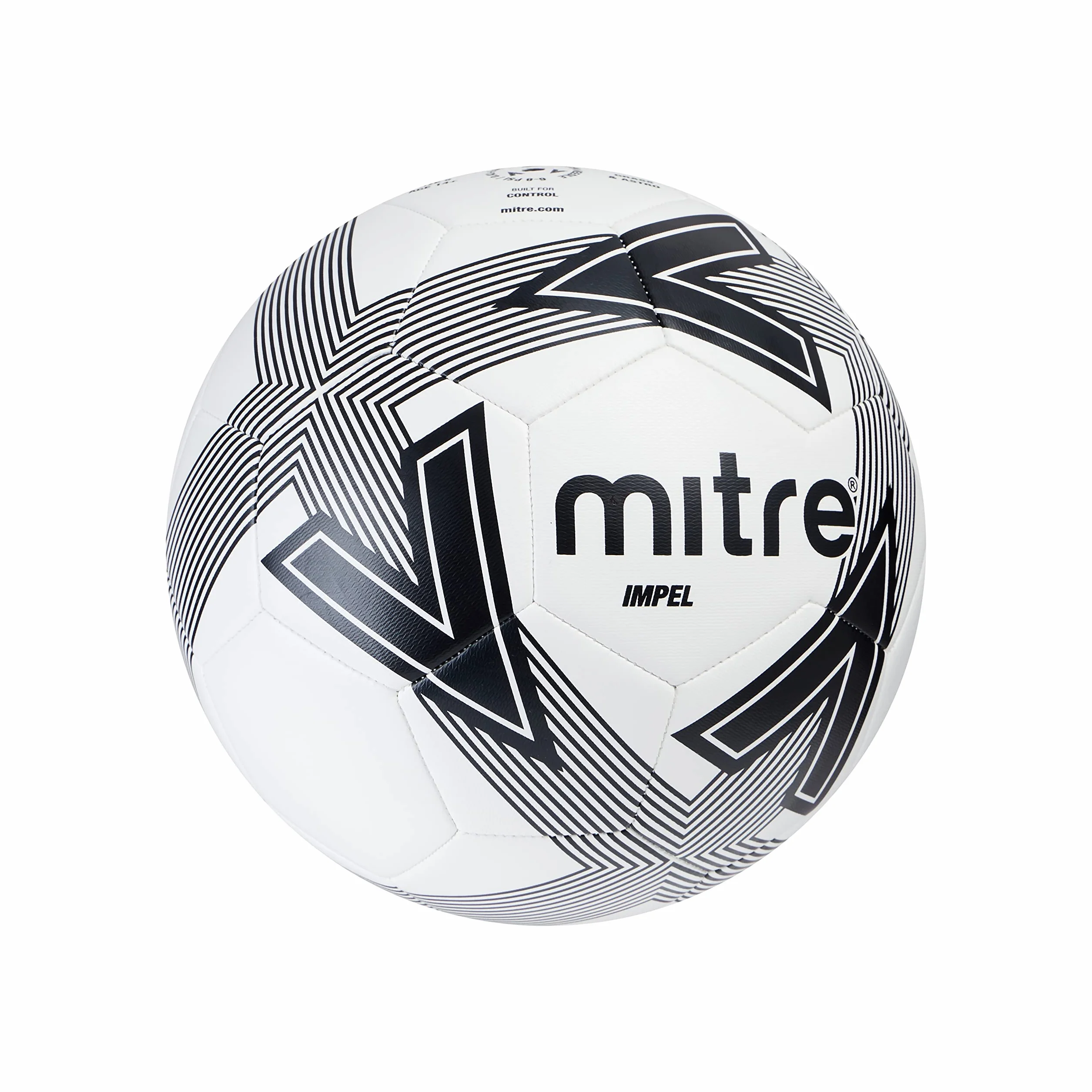 Mitre Impel L30P piłka nożna, bardzo trwała, zachowuje kształt, biały/czarny, 3
