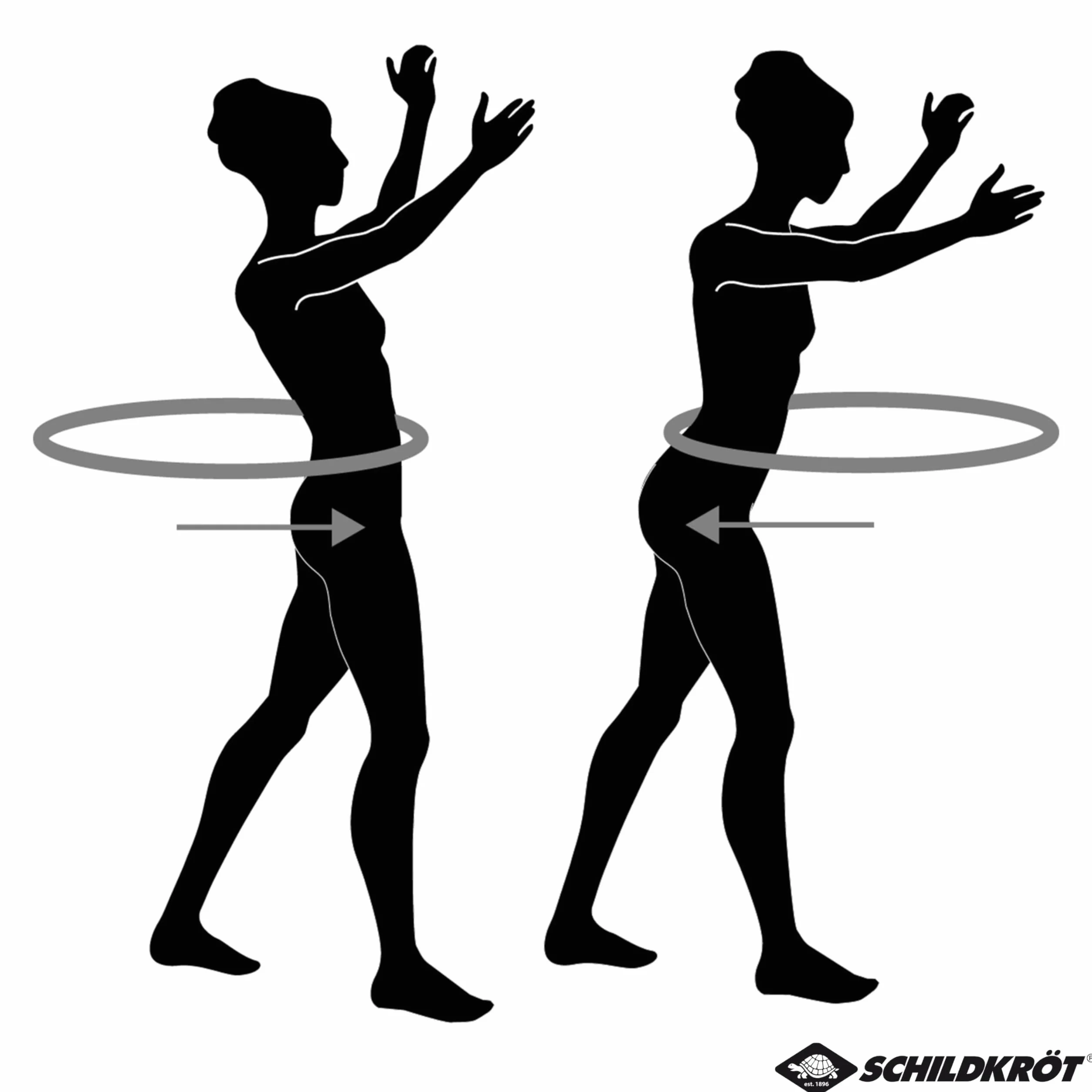 Schildkröt Fitness Hoop, hula hop w 4-kolorowym kartonie