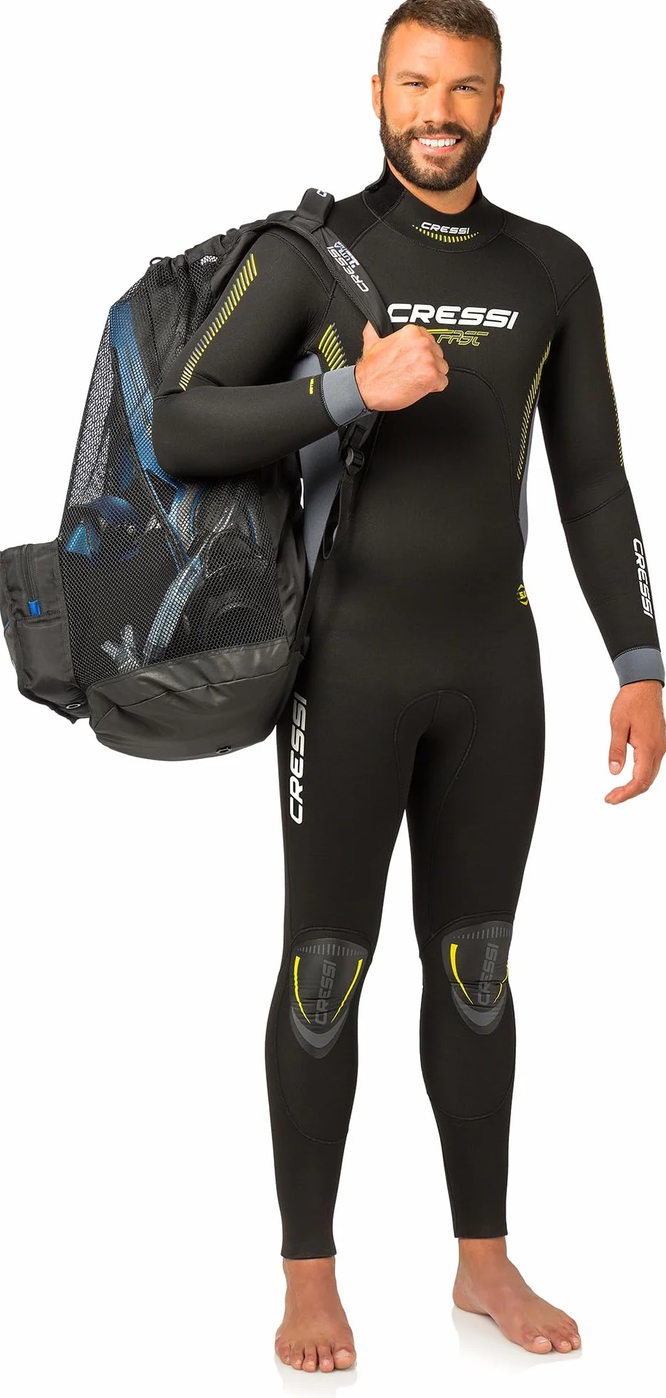 Cressi Unisex-Adult Utila Bag Duża Torba/Plecaki Do Nurkowania,Czarny,85 Lt,Ub937000