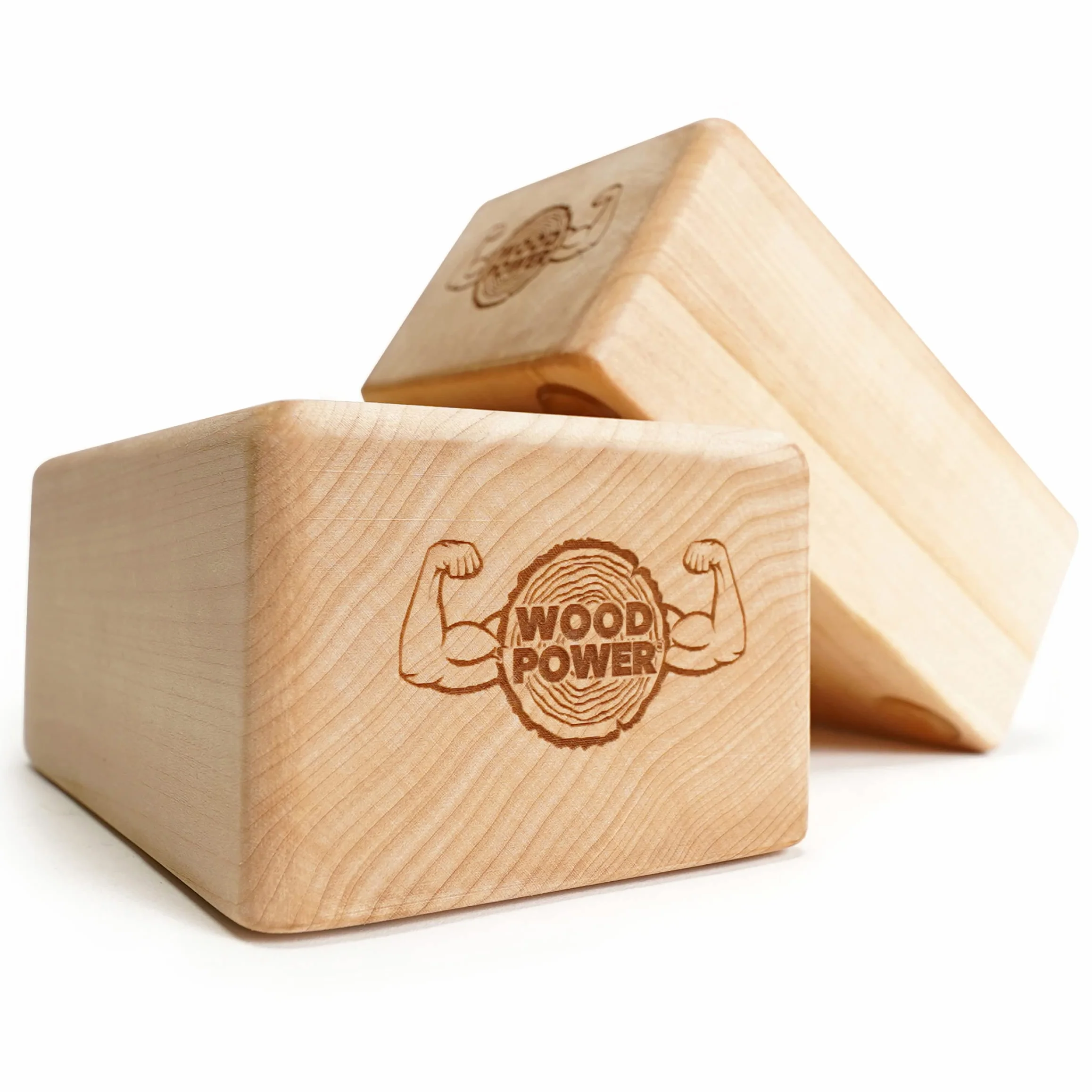 WOODPOWER® BalanceBlocks (Flat Edition) I klocki do stania na ręce i blok do jogi w jednym – wspierają nadgarstki podczas treningu bodyweight, gimnastyki, akrobatyki, jogi i wielu innych (2 sztuki)
