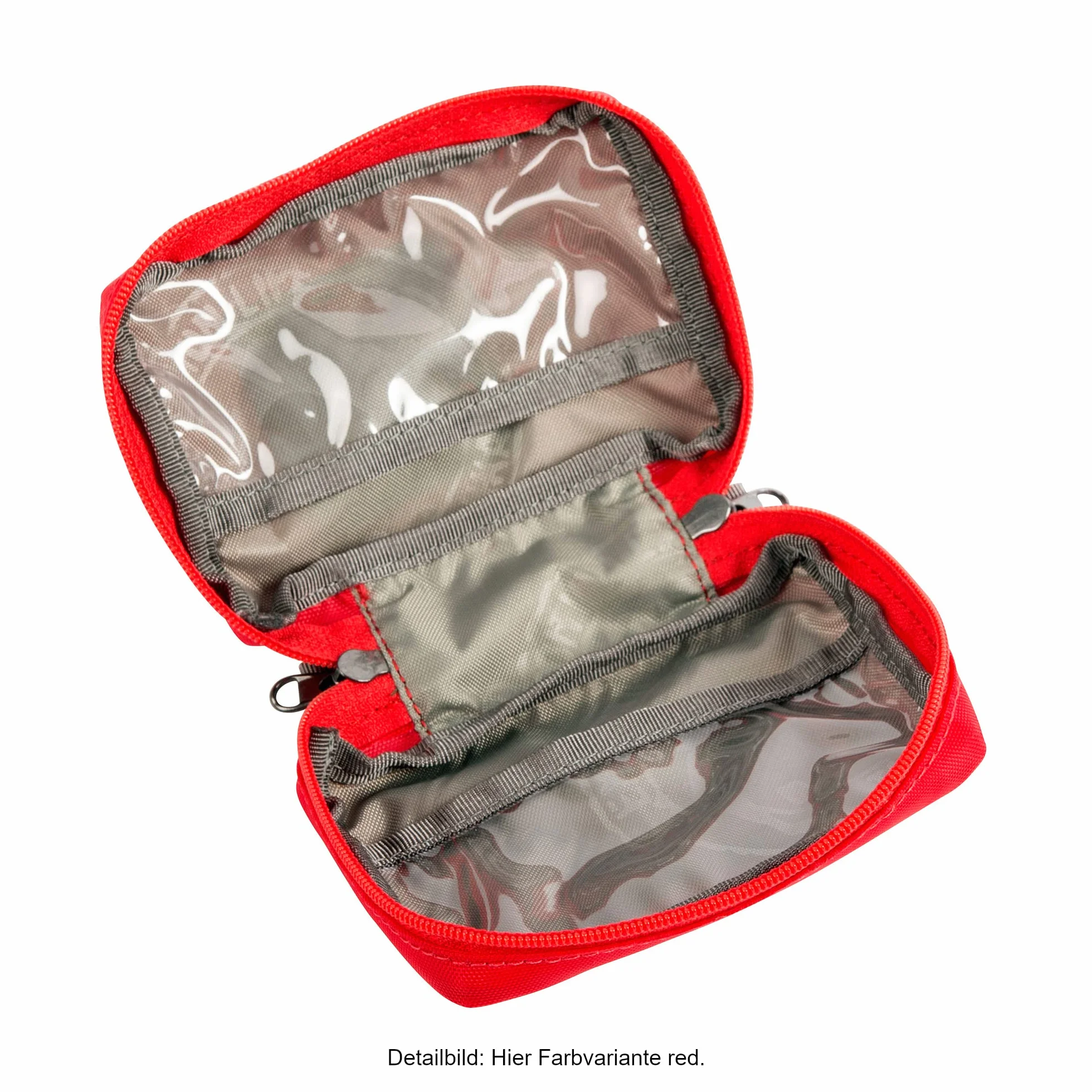 Tatonka First Aid XS - apteczka pierwszej pomocy (bez zawartości) z dzieloną komorą główną i szlufką na pasek – do samodzielnego napełniania – wymiary: 10 x 7 x 4 cm (czarna)