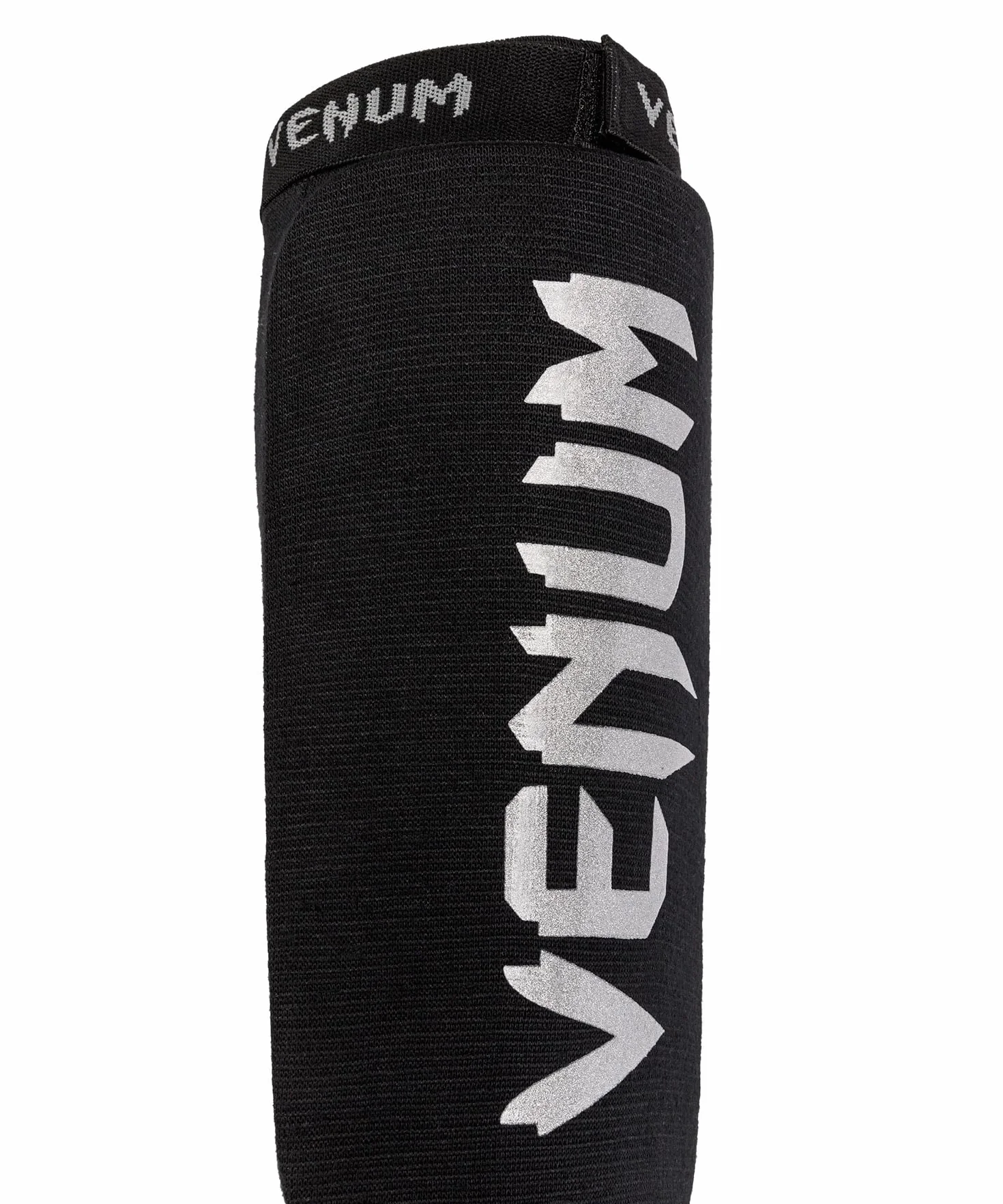 Venum, Kontact ochraniacze piszczeli, męskie, M, czarne/srebrne