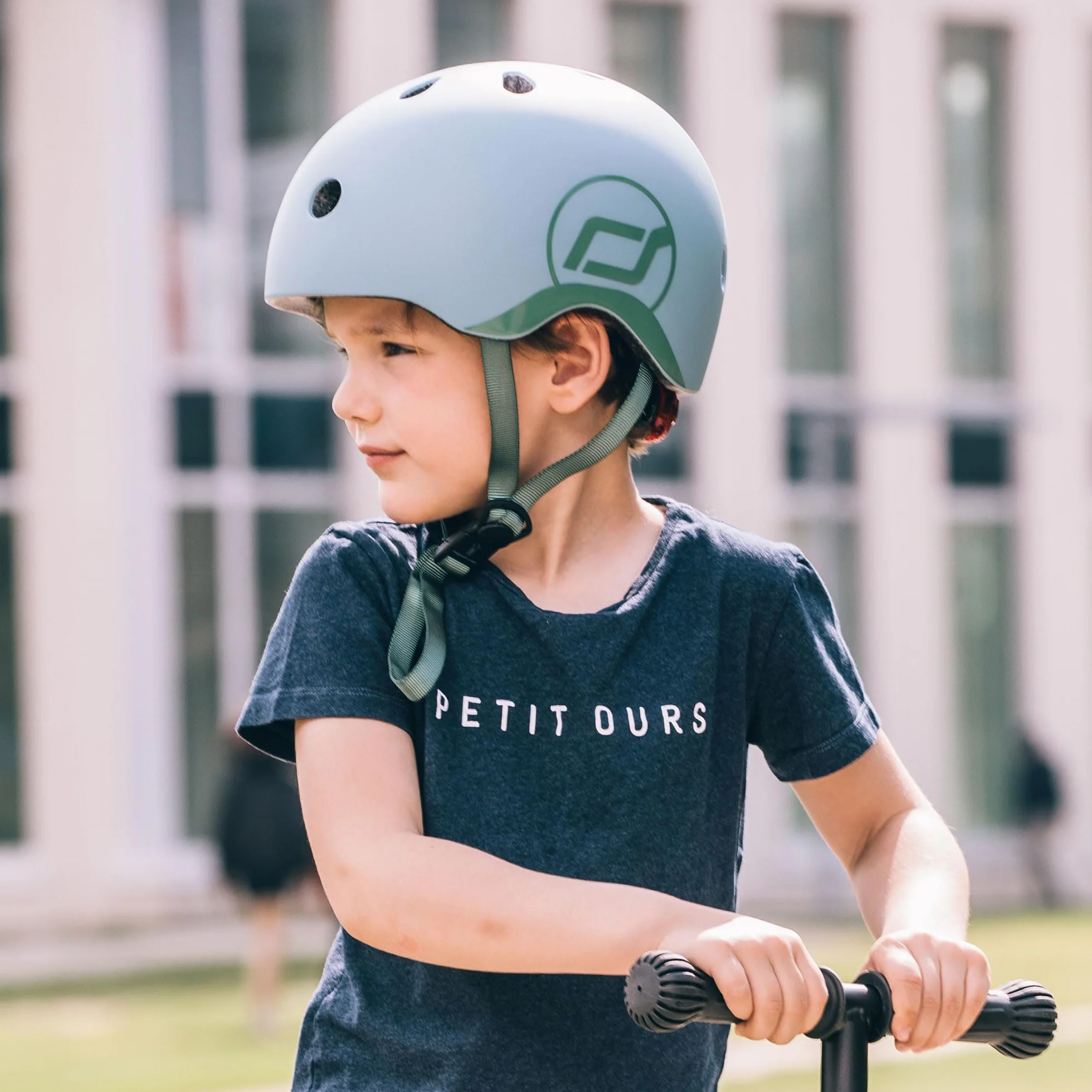 Scoot & Ride Dziecięcy kask rowerowy 51-55 cm stalowy