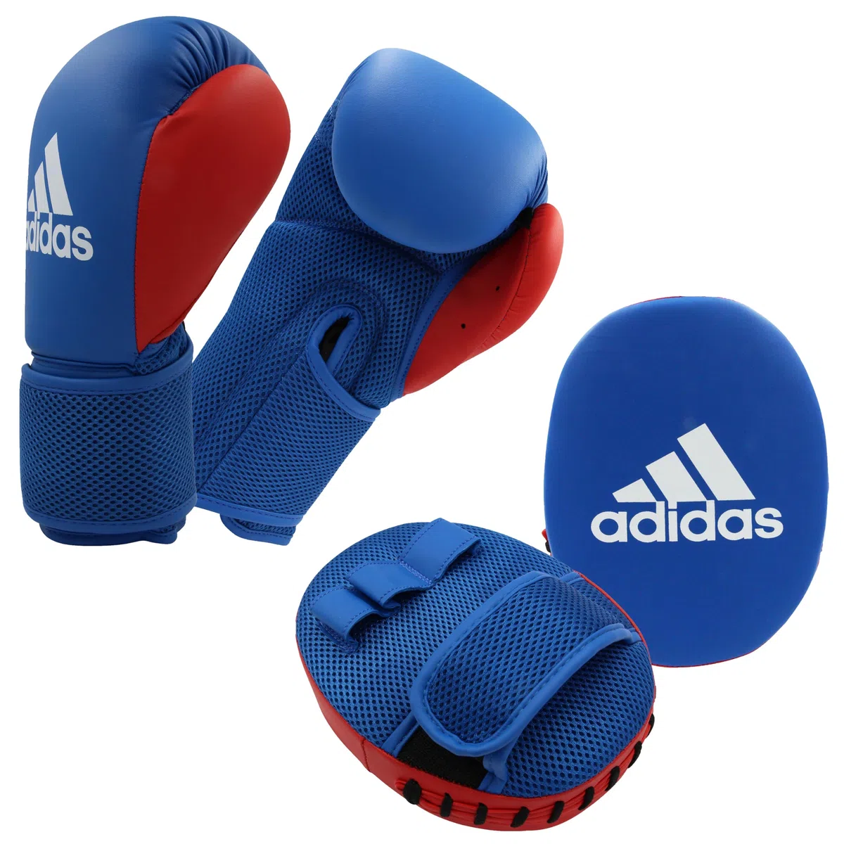 adidas Unisex Boxing Kit 2 ADIBTKK02, niebiesko-czerwony, rozmiar 8 EU