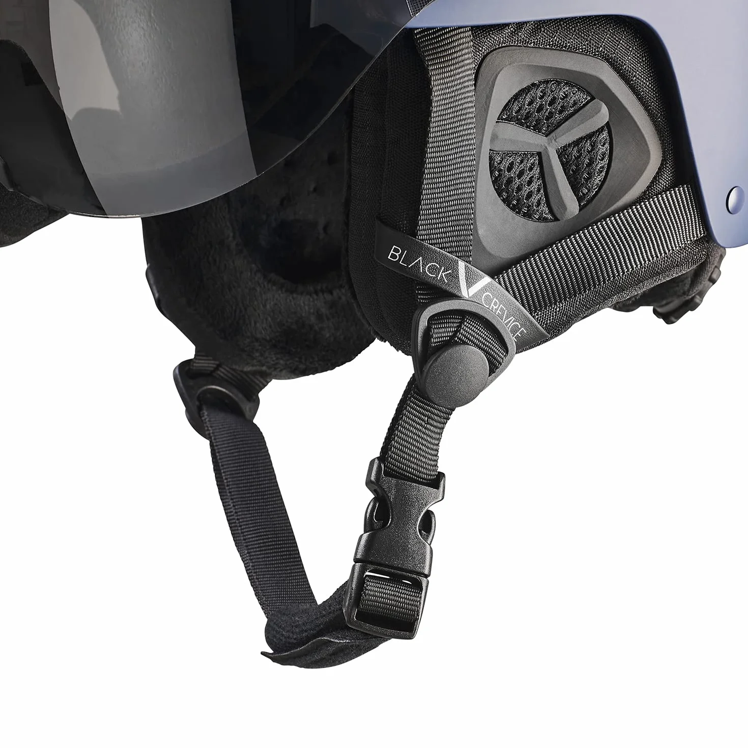 Black Crevice Kask narciarski z wizjerem Kirchberg I oddychający kask narciarski dla mężczyzn i kobiet z otworami wentylacyjnymi I wysokiej jakości kask narciarski unisex I regulowany kask narciarski