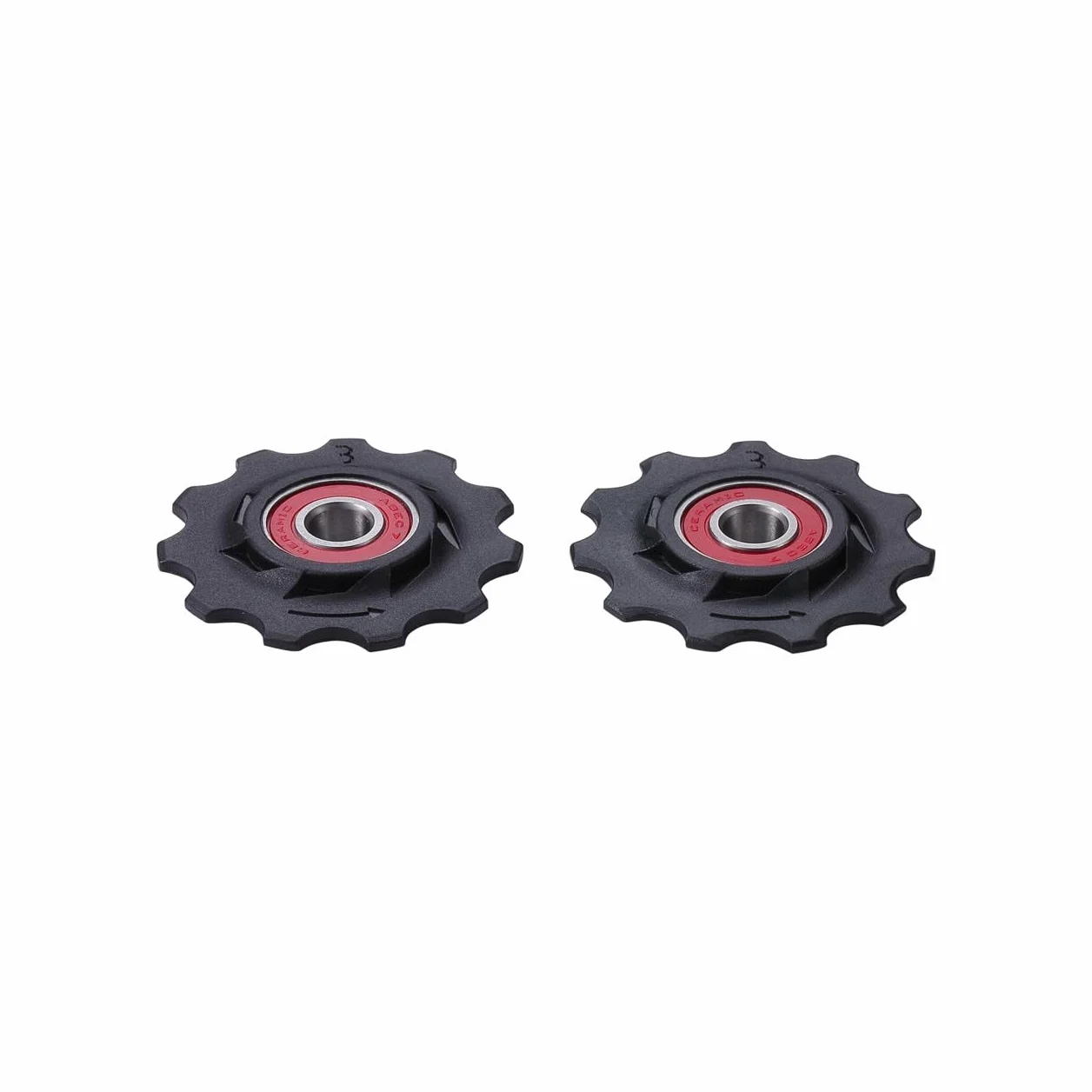 BBB Cycling Kółka zmiany biegów 11-T, kaseta 11 zębów, 9-10-11-rzędowa przerzutka SRAM Campagnolo i Shimano, kompatybilne z rowerami wyścigowymi i Urban Cycling RollerBoys Ceramic BDP-12
