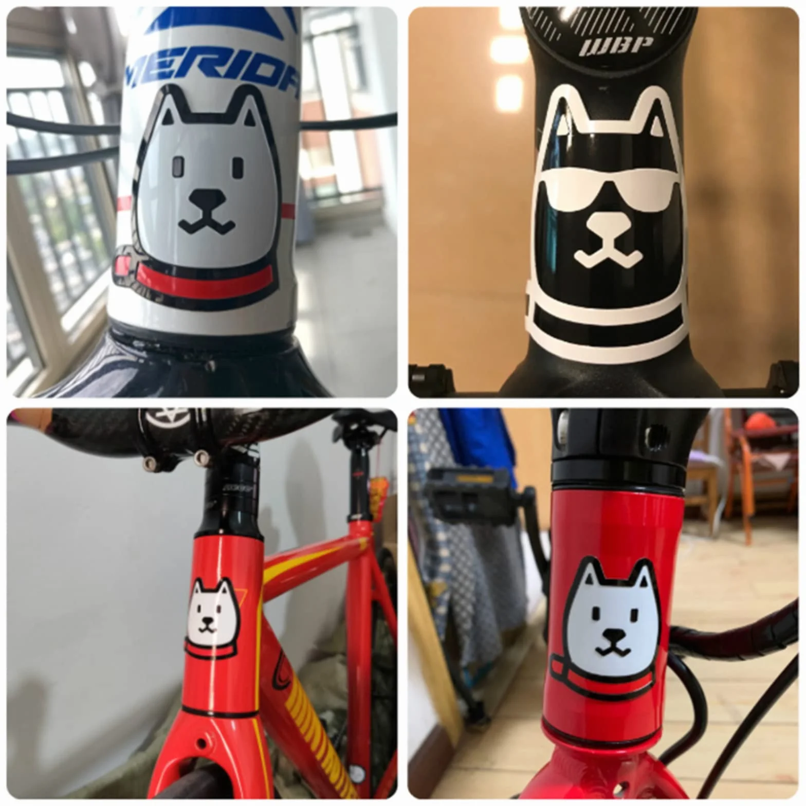 Naklejki z emblematem głównym roweru MTB, naklejki do składanego roweru BMX, naklejki na ramę roweru (dwie)