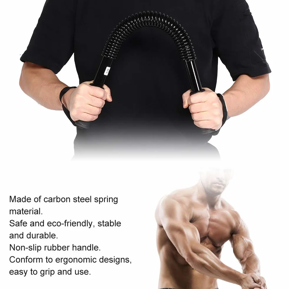 Power Twister Bar 20-60 kg sprężynowy ekspander ramienia ekspander trener do ćwiczenia mięśni ramion
