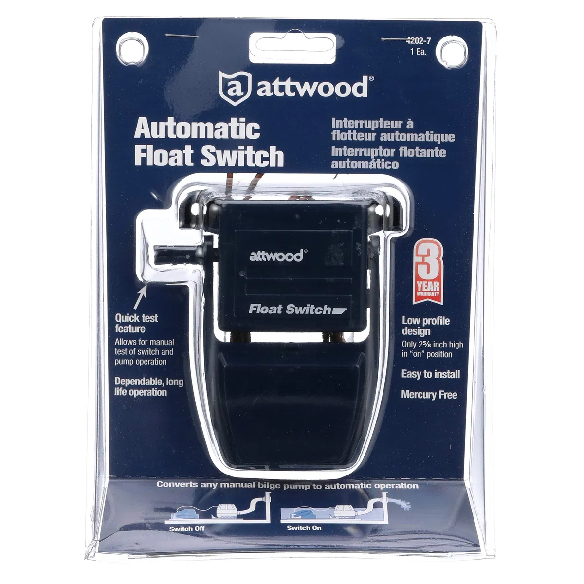 Atwood 4202-7 automatyczny przełącznik pływakowy