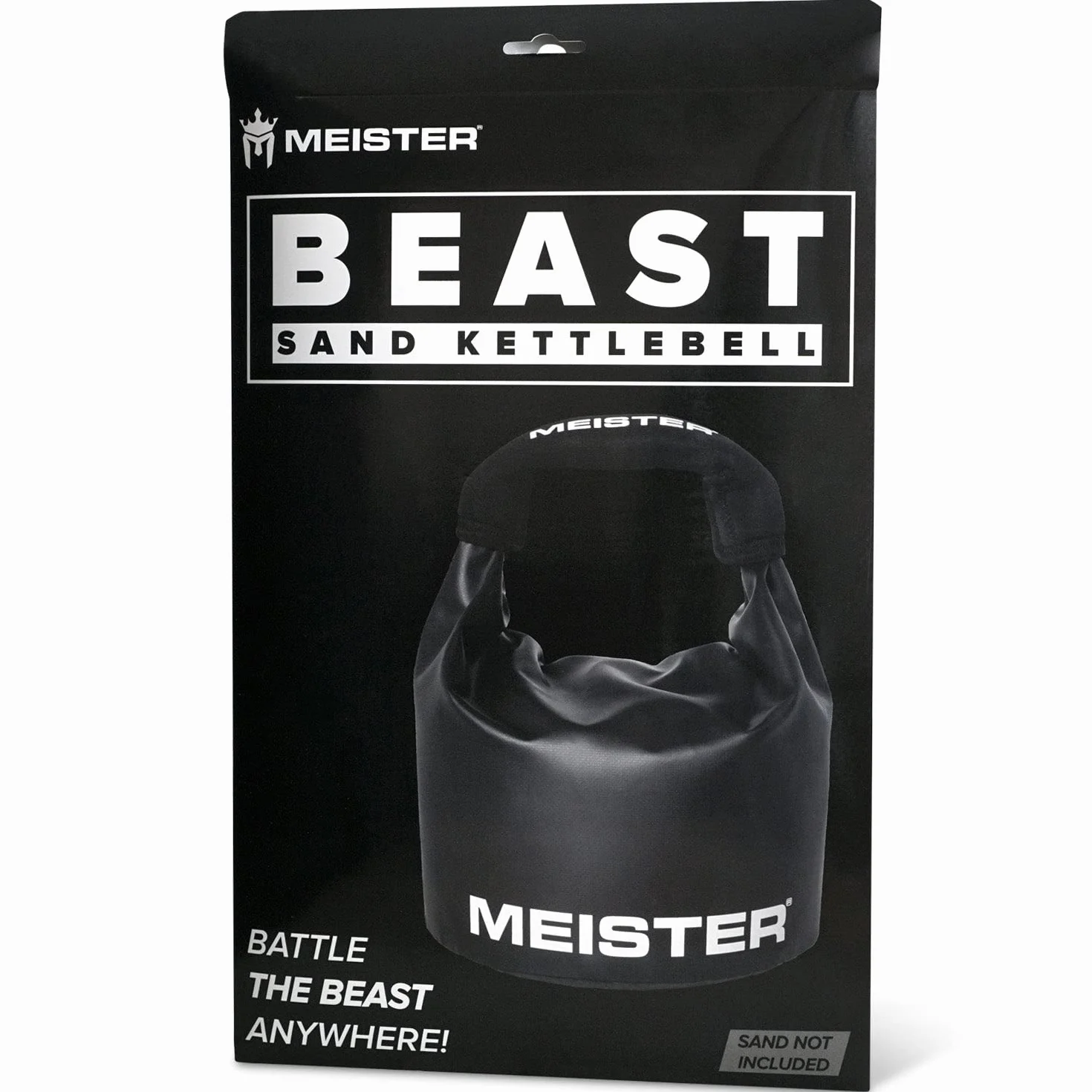 Meister BEAST Przenośny czajnik piaskowy, miękki worek z piaskiem, waga 11,3 kg, czarny
