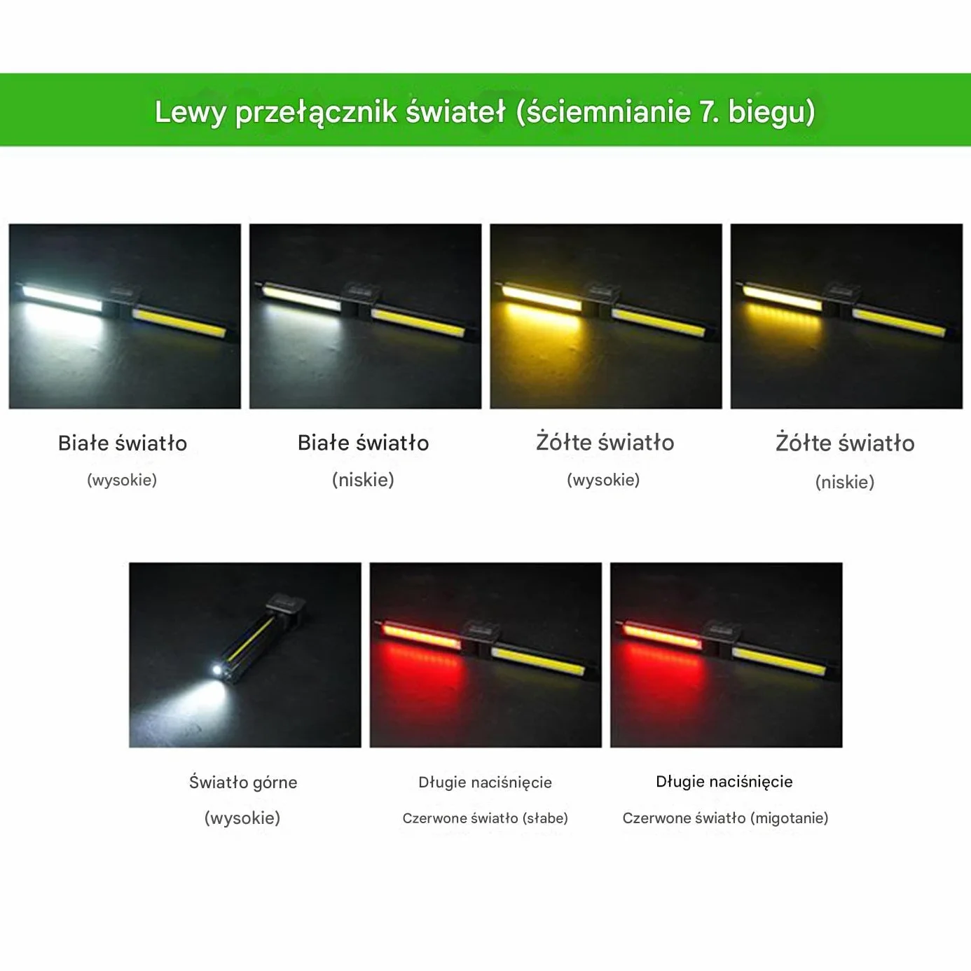 Gym Lamp Light, Waterproof Led Flashlight, 17.8x5.2x3.2cm/7.01x2.05x1.26 Inches 7-Grade Dimming, Rechargeable 180-Degree Folding Worklight, Magnet Hook, for Outdoor, Gardening