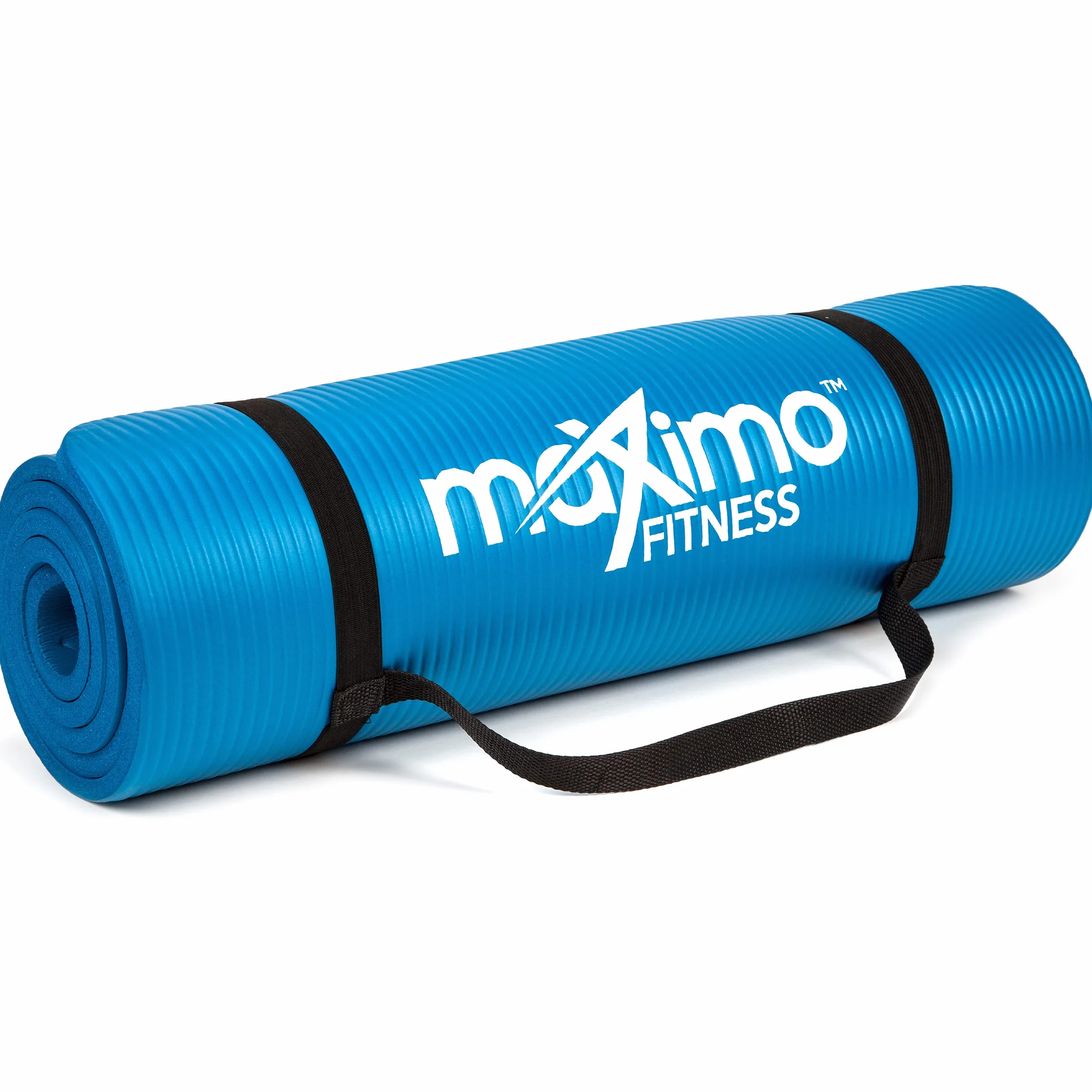 Maximo Fitness Wielofunkcyjna mata do jogi dla mężczyzn, kobiet i dzieci, idealna do jogi, pilatesu, ćwiczeń na siłowni z paskiem do noszenia
