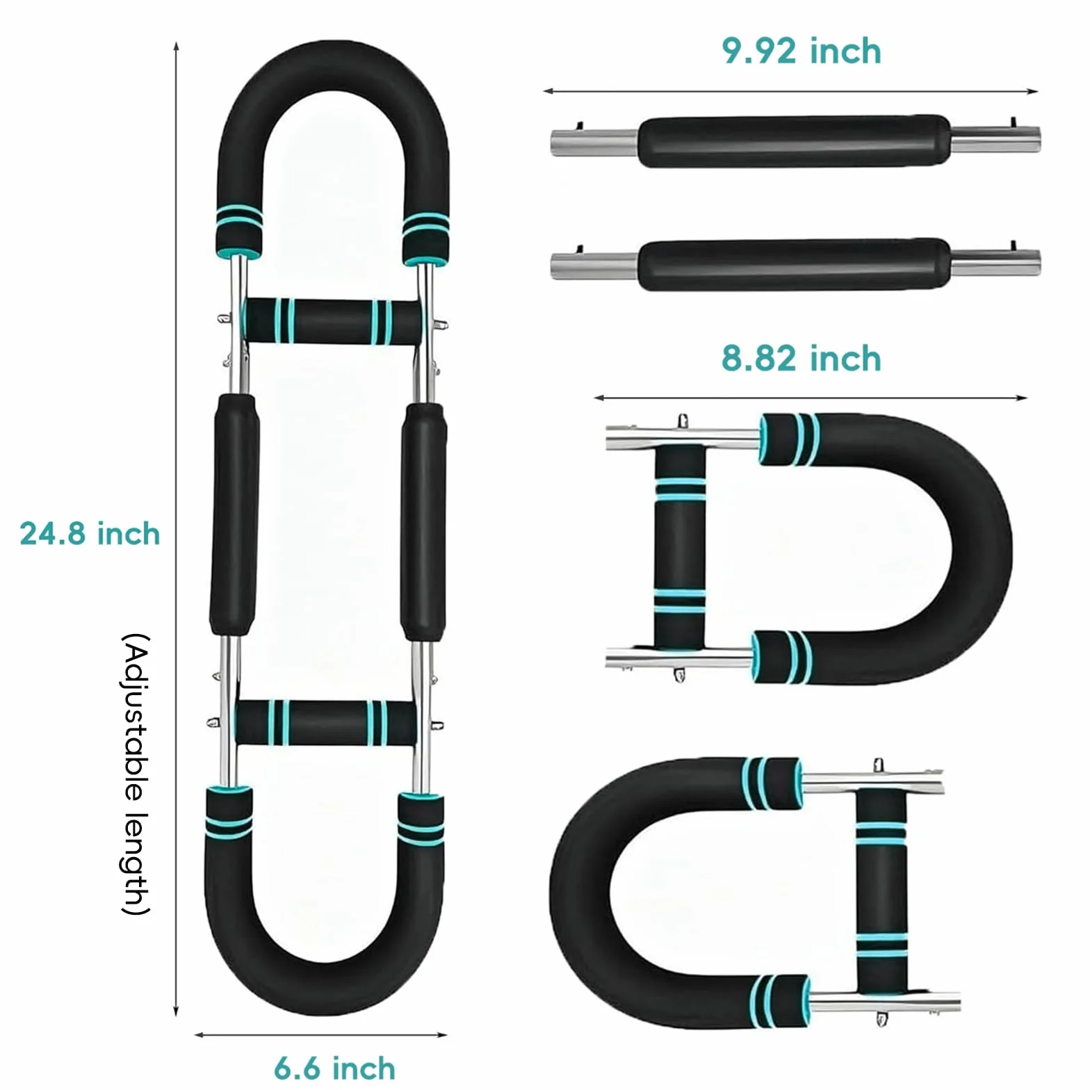 Twister Arm Trainer, regulowany ekspander klatki piersiowej, przenośny Power Twister Bar wzmacniacz siły mięśni, sprzęt fitness do domu dla mężczyzn, początkujących i profesjonalnych sportowców