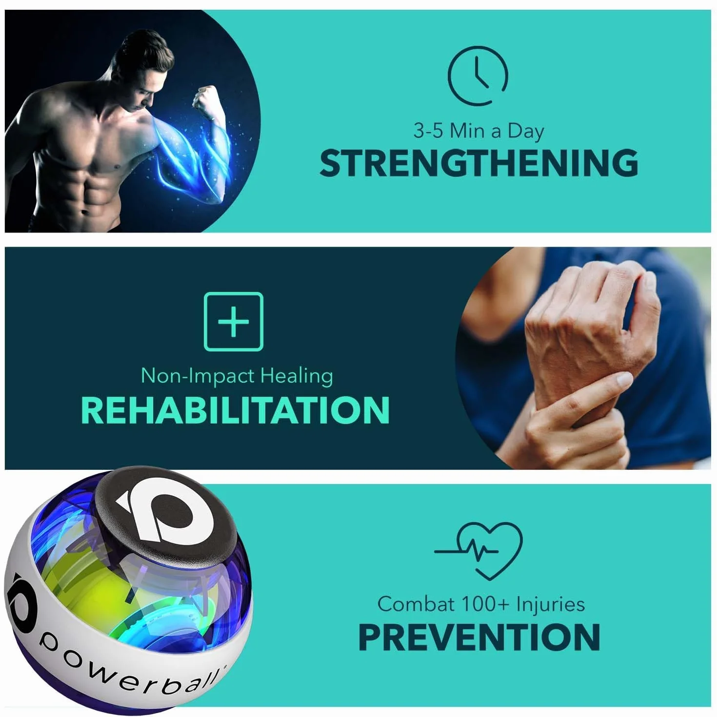 NSD Powerball 280 Hz żyroskop wzmacniający rehabilitacyjny Fusion Cord Start Classic