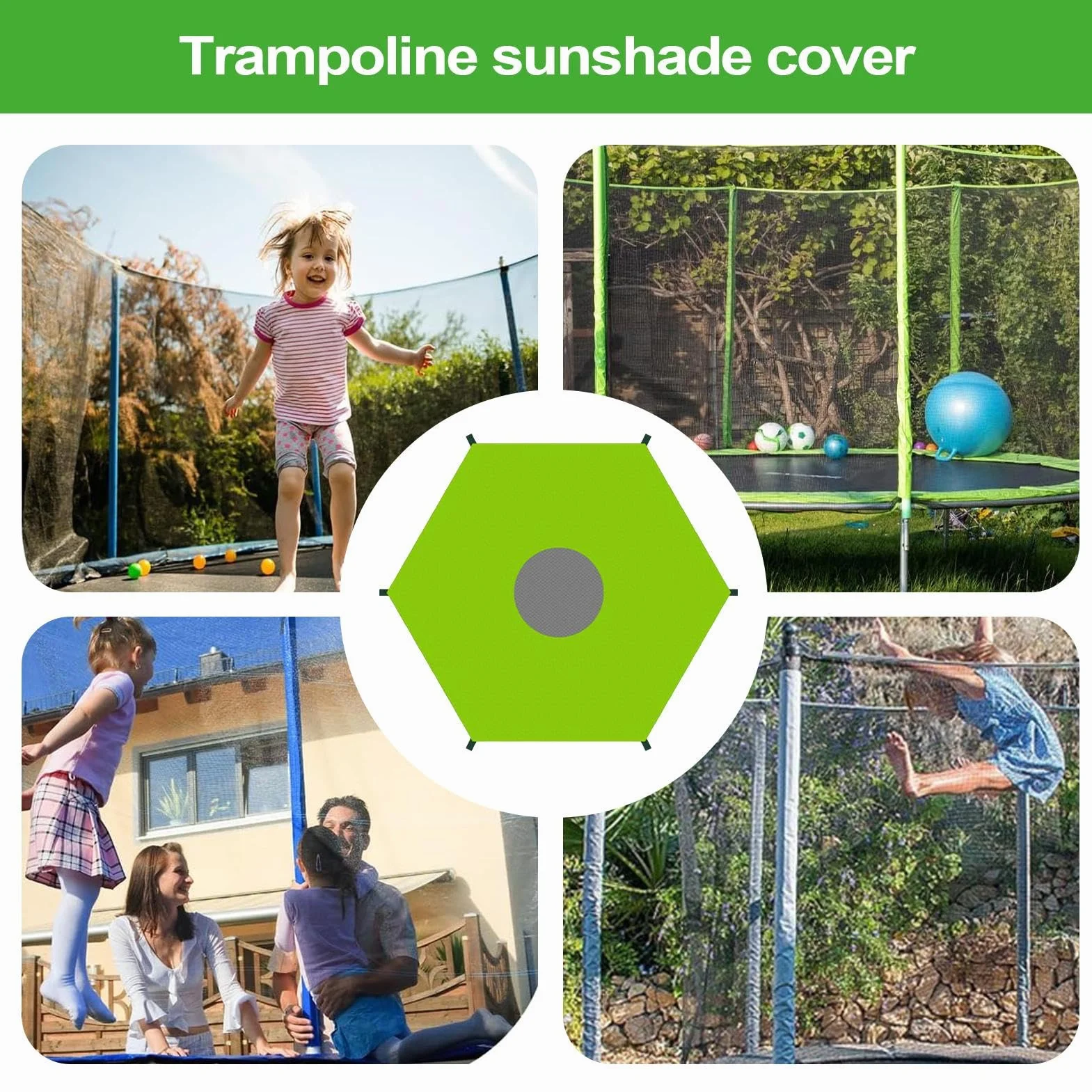 Wodoodporna osłona przeciwsłoneczna Oxford do trampoliny markizy, 1 sztuka
