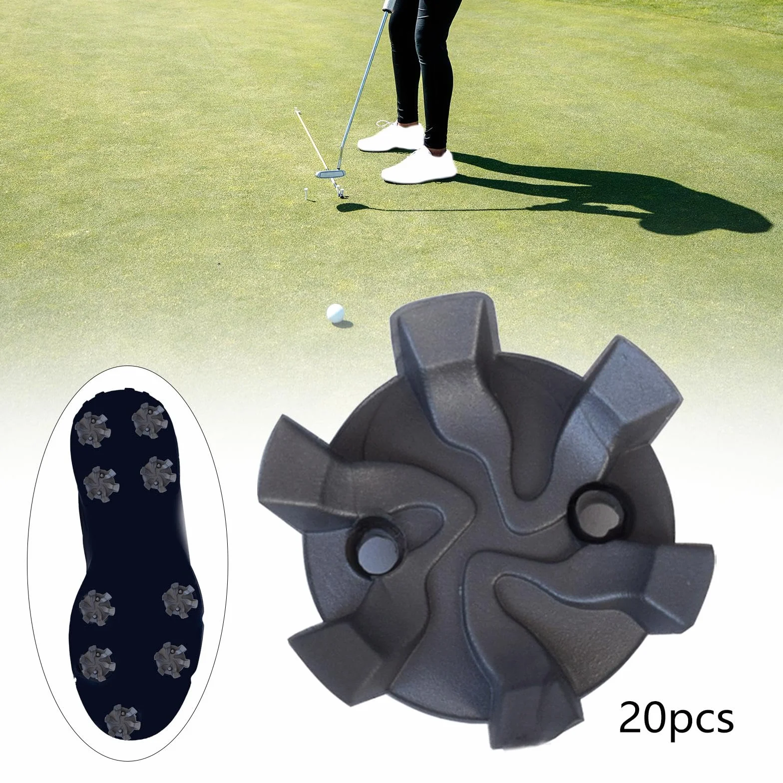 Kolce golfowe metalowe gwint śruba 6 mm antypoślizgowe zamienne do butów