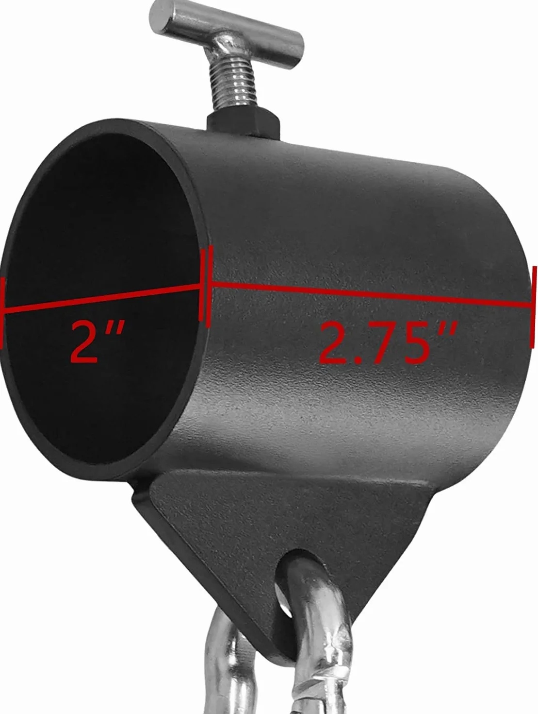 Aoneky Zaciski do Sztangi Olimpijskiej 50 mm - Klipsy do Zawieszenia Łańcucha Sztangi, Wsparcie 180 kg, Podnoszenie Ciężarów Martwy Ciąg Przysiad Trening, 1 Para